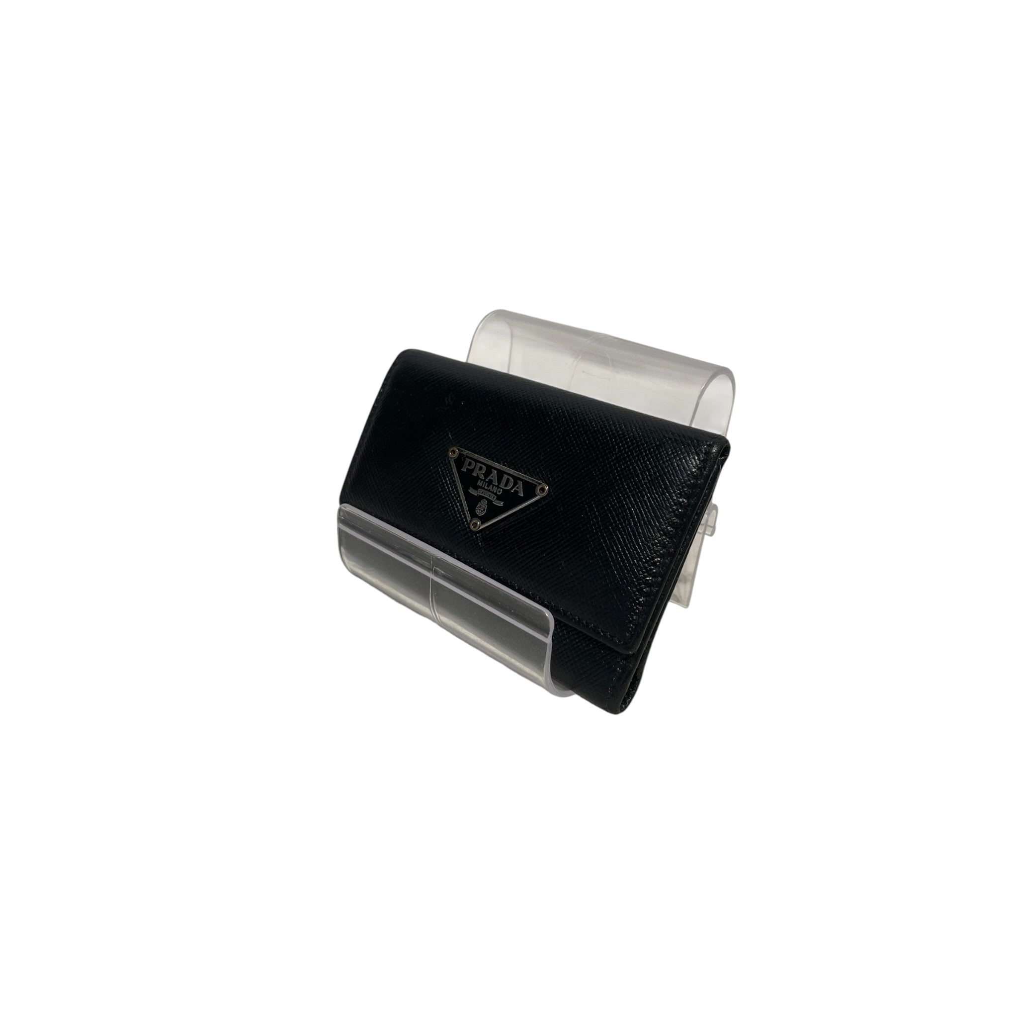 PRADA/Key Holder/Leather/BLK/M's/SMALL KEY CASE view 1