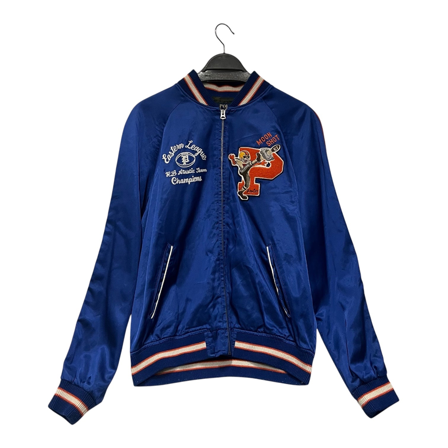 POLO RALPH LAUREN/Quilted Jkt/L/Nylon/BLU/tiger view 1
