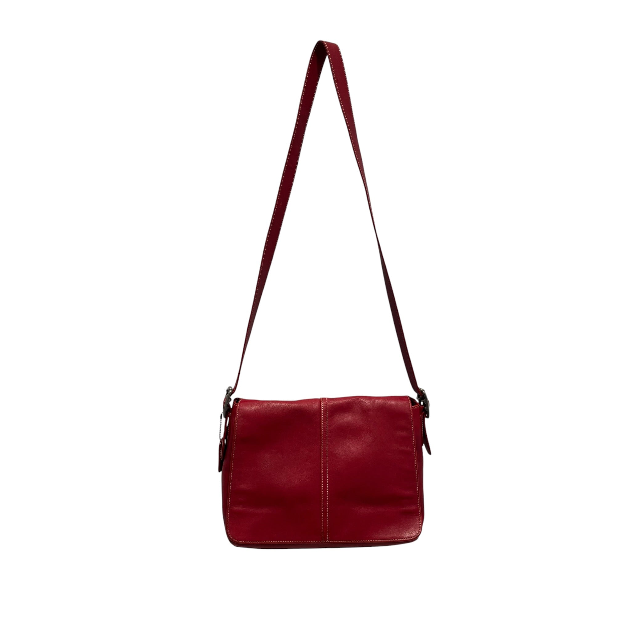 COACH/Bag/Leather/RED/redc flap 9570 view 1