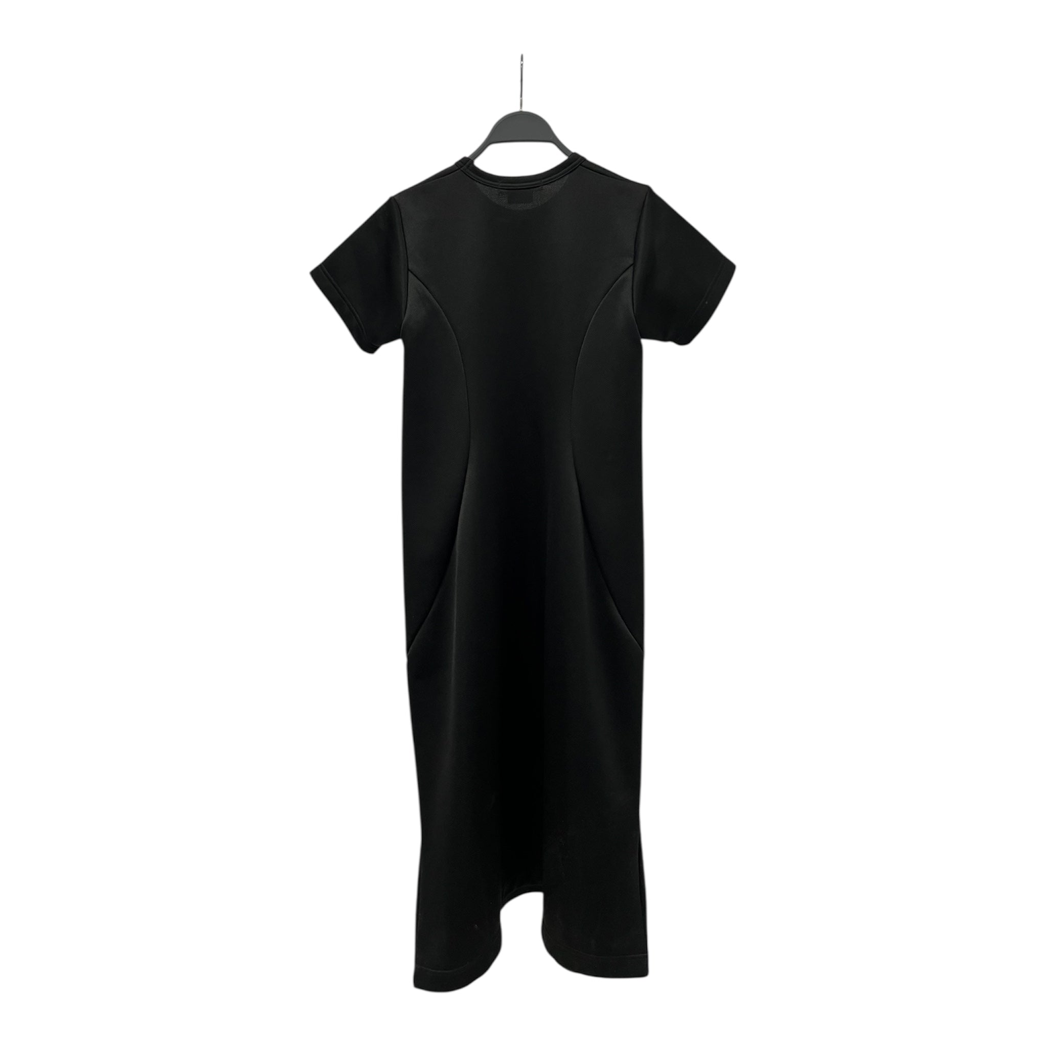 COMME des GARCONS/Shirt Dress/XS/Polyester/BLK/CURVED WAIST PANELS AD2019 view 2