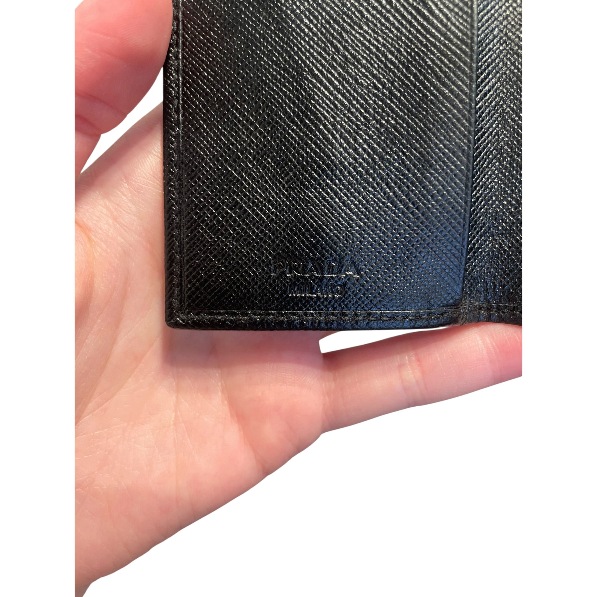PRADA/Key Holder/Leather/BLK/M's/SMALL KEY CASE view 6