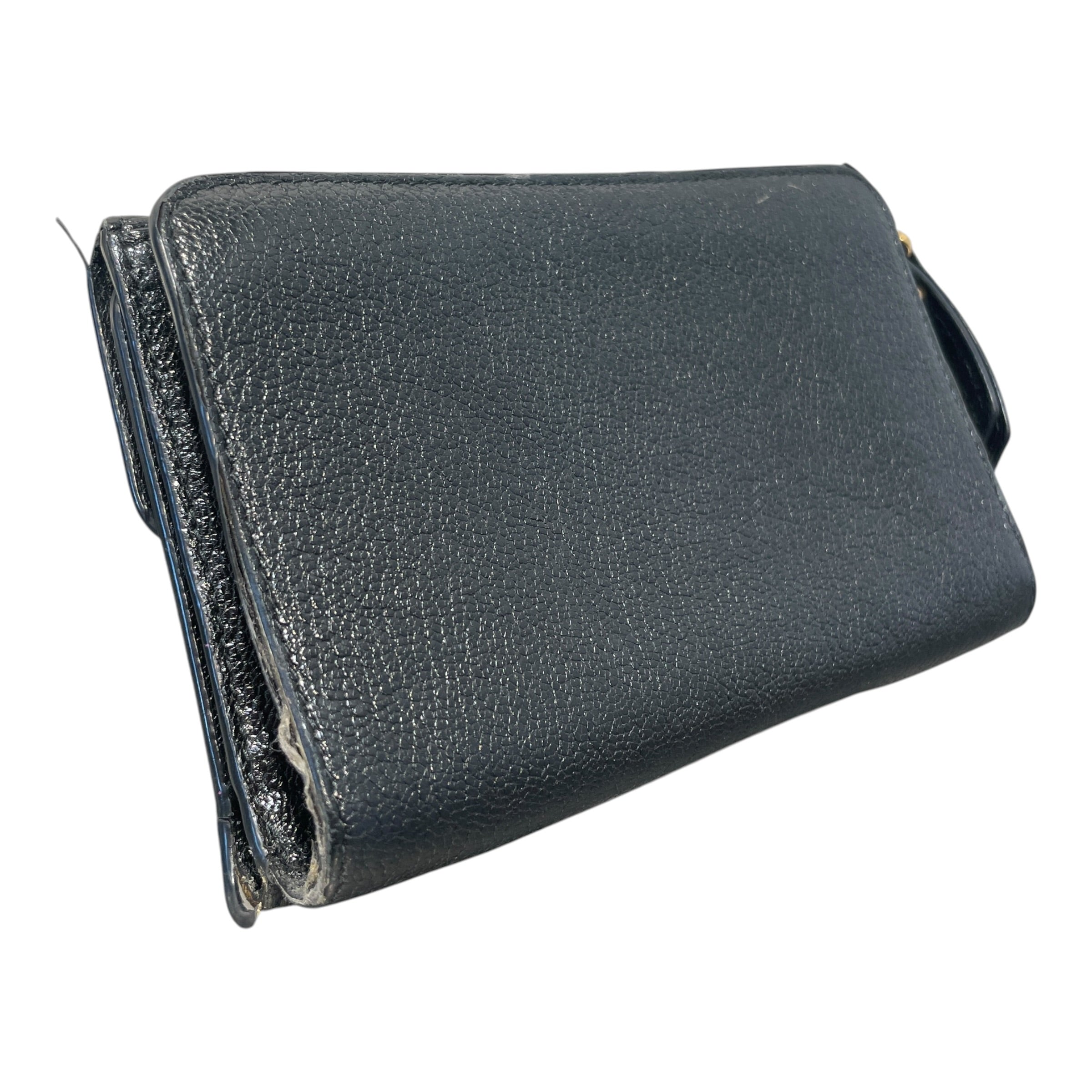 MIU MIU/Wallet/Leather/BLK/L's/Madras Compact wallet view 2