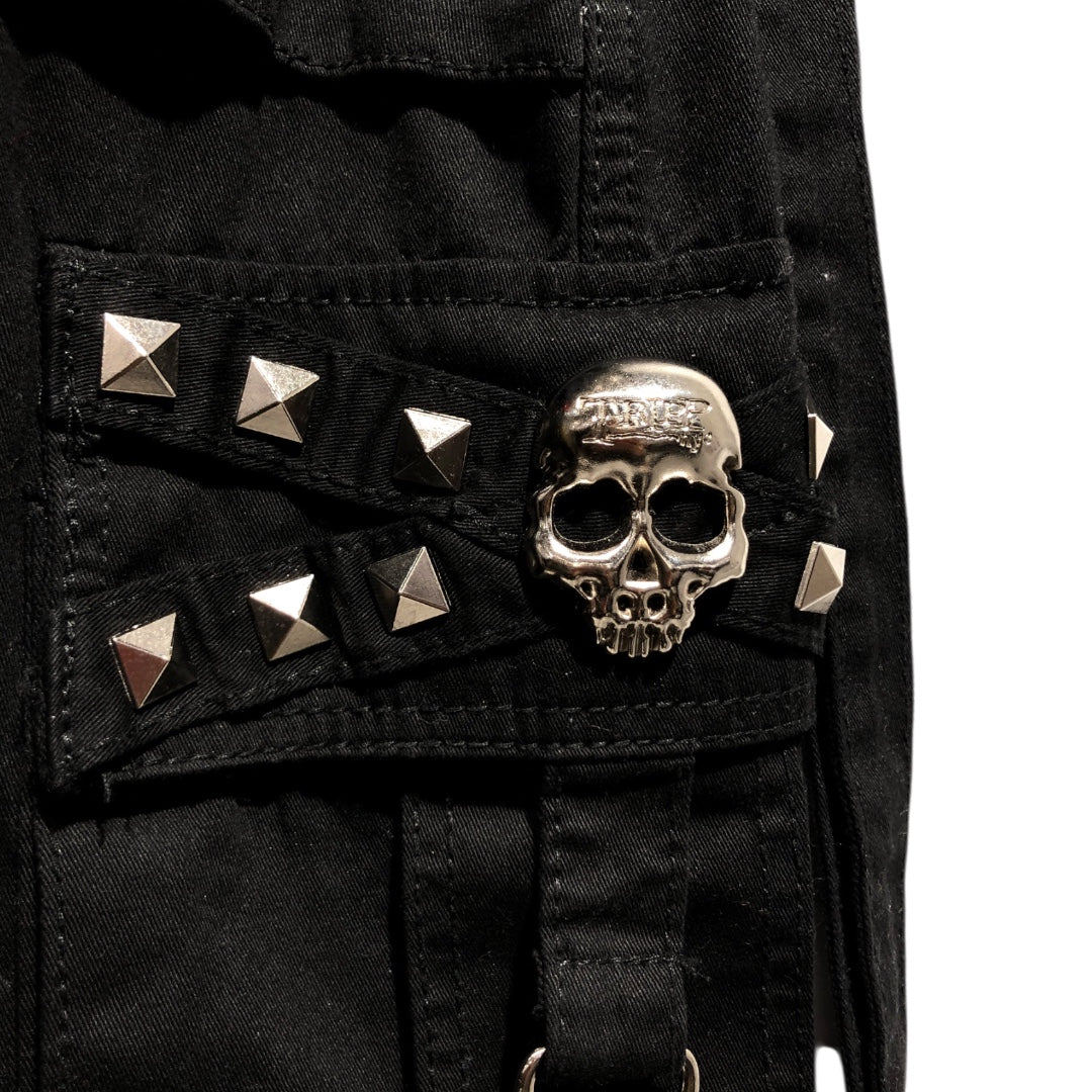 TRIPP NYC/Bottoms/L/Denim/BLK/Cutoff w/ SKulls view 3