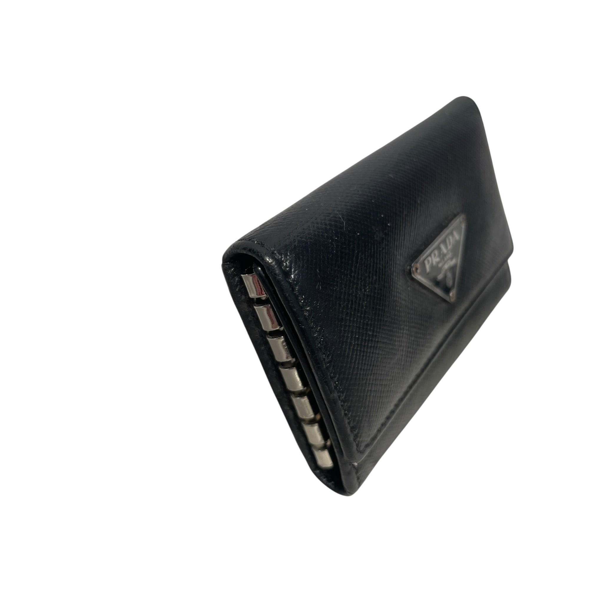 PRADA/Key Holder/Leather/BLK/M's/SMALL KEY CASE view 7