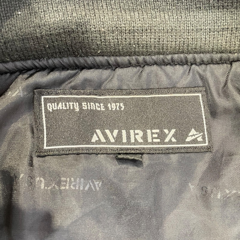 AVIREX/Souvenir Jkt/XXL/Nylon/BLK/shiny souvenier jkt