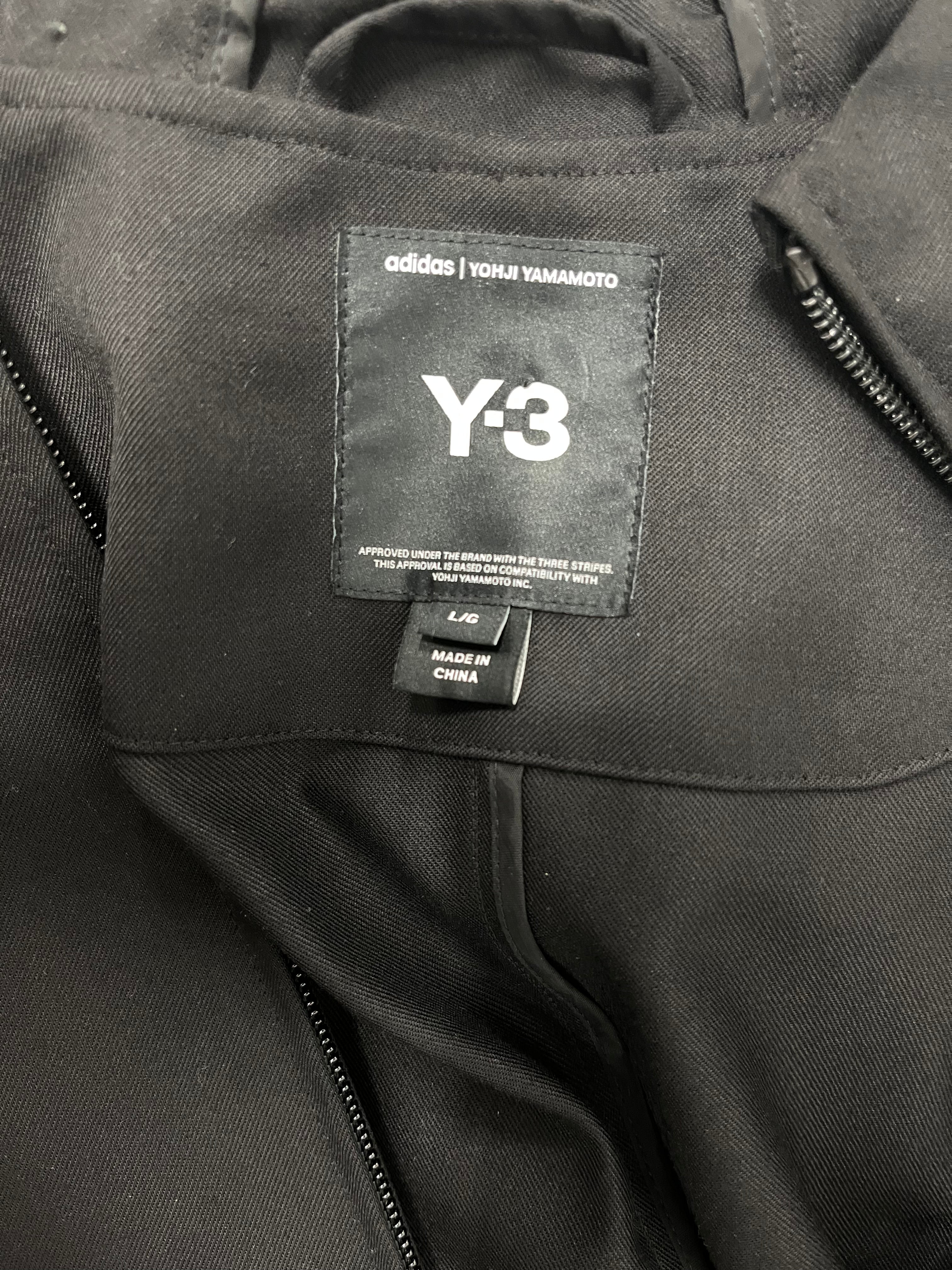 Y-3/Jacket/L/Cotton/BLK/built in 3 stripe belt view 3