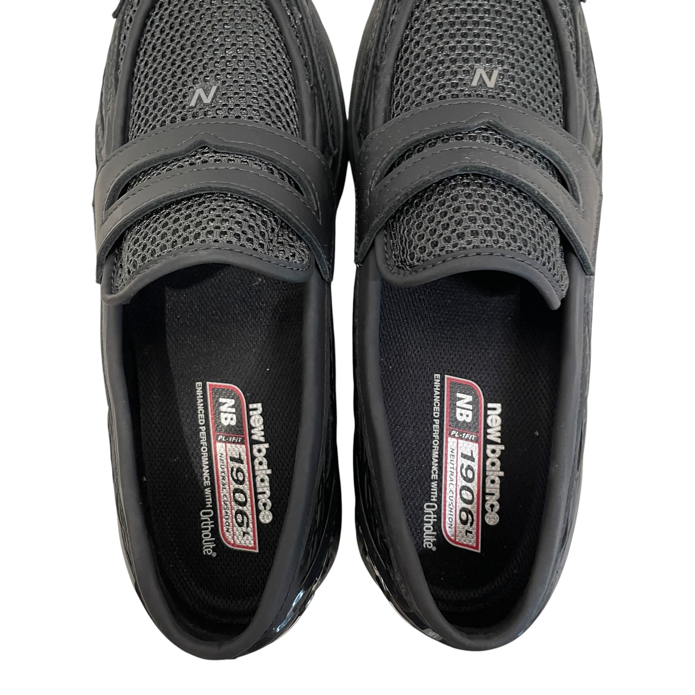 NEW BALANCE/Low-Sneakers/US 9.5/Polyester/BLK/SNEAKER LOAFER view 3