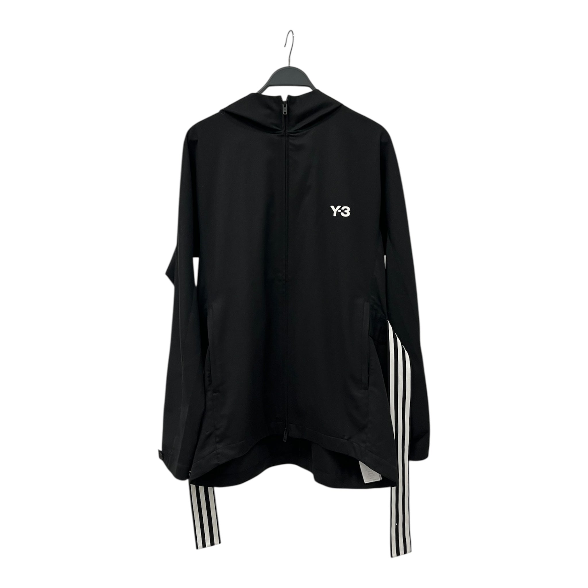 Y-3/Jacket/L/Cotton/BLK/built in 3 stripe belt view 1