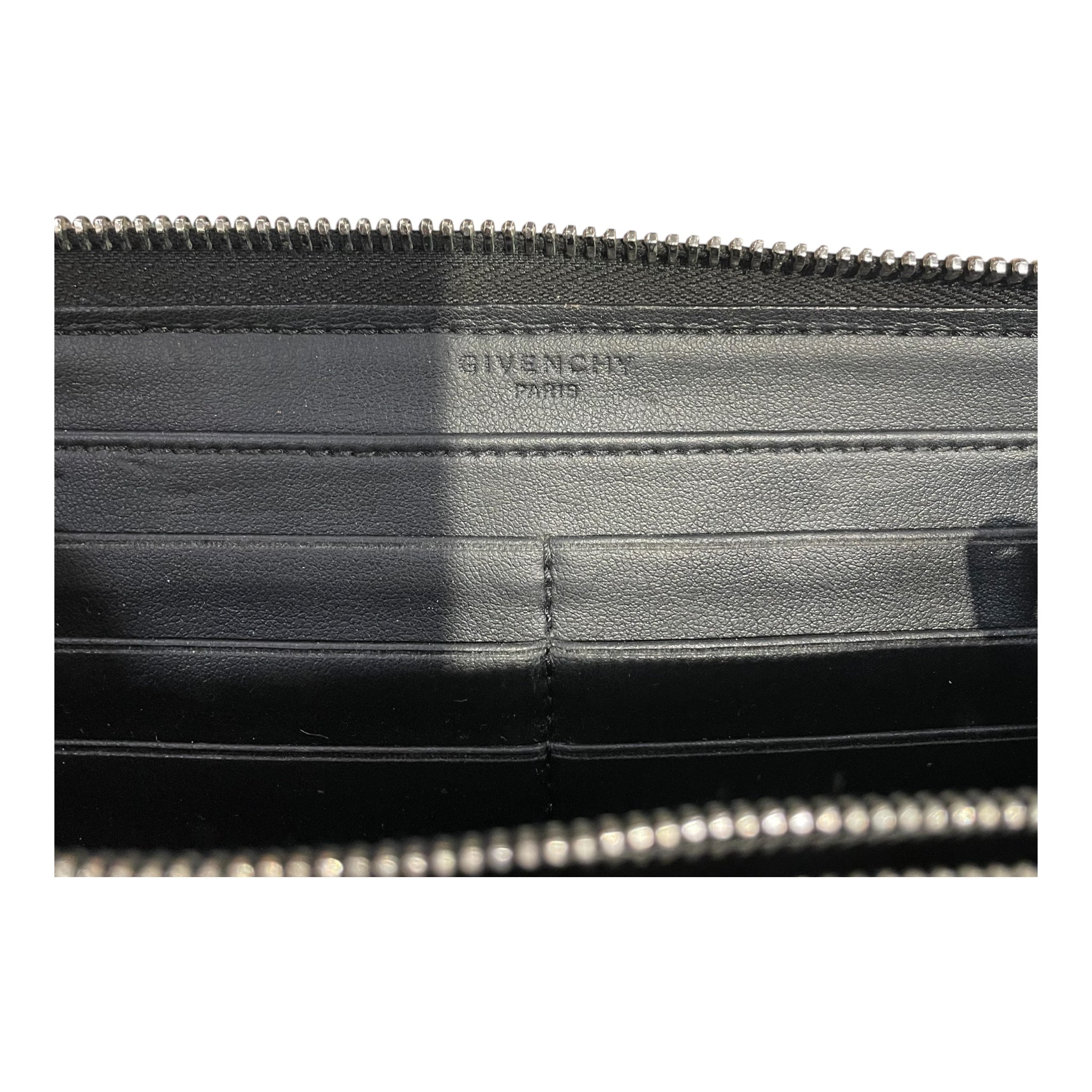 GIVENCHY/Long Wallet/Leather/BLK/PARIS view 4