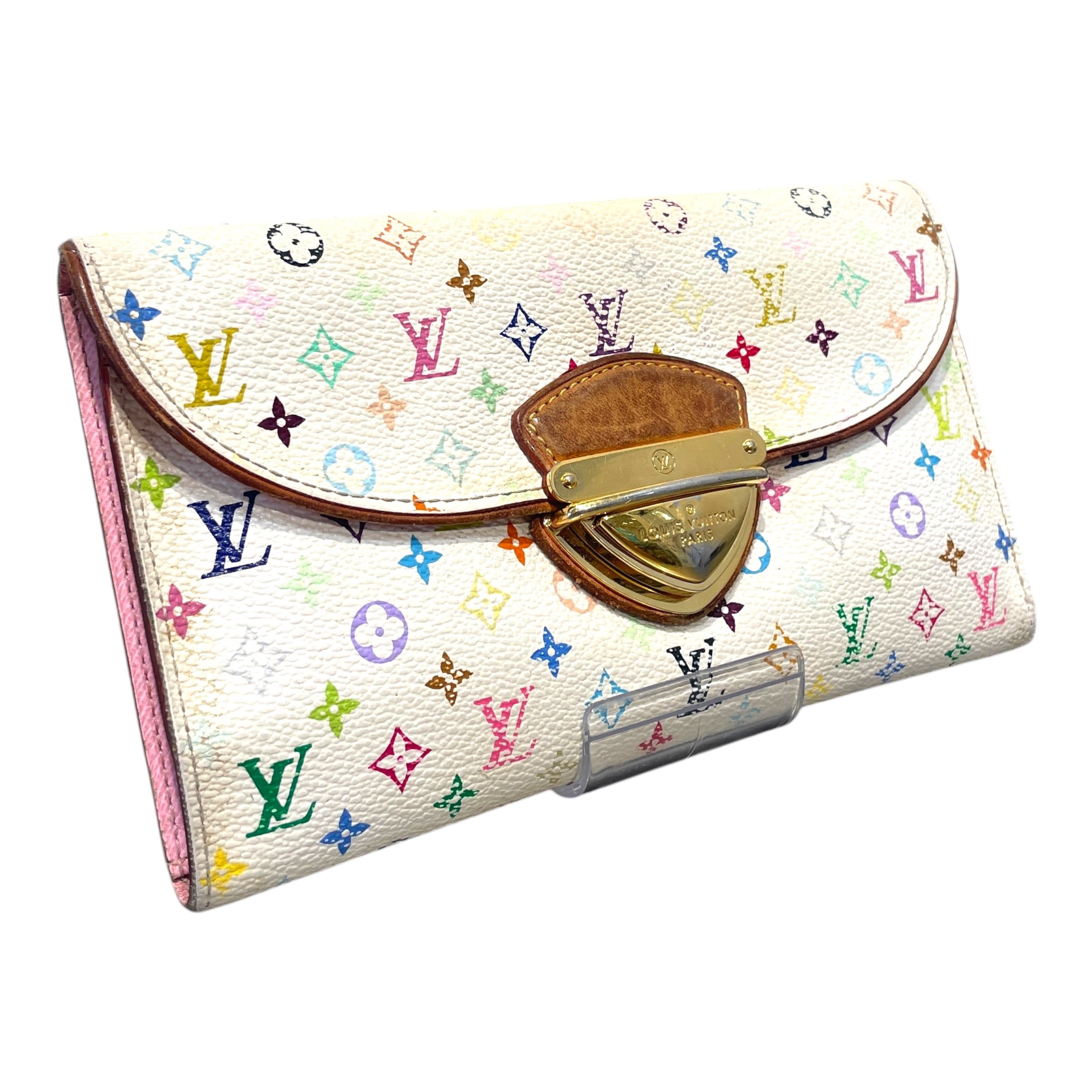 LOUIS VUITTON/Bifold Wallet/Monogram/Leather/WHT/L's/Multicolor Eugine view 1