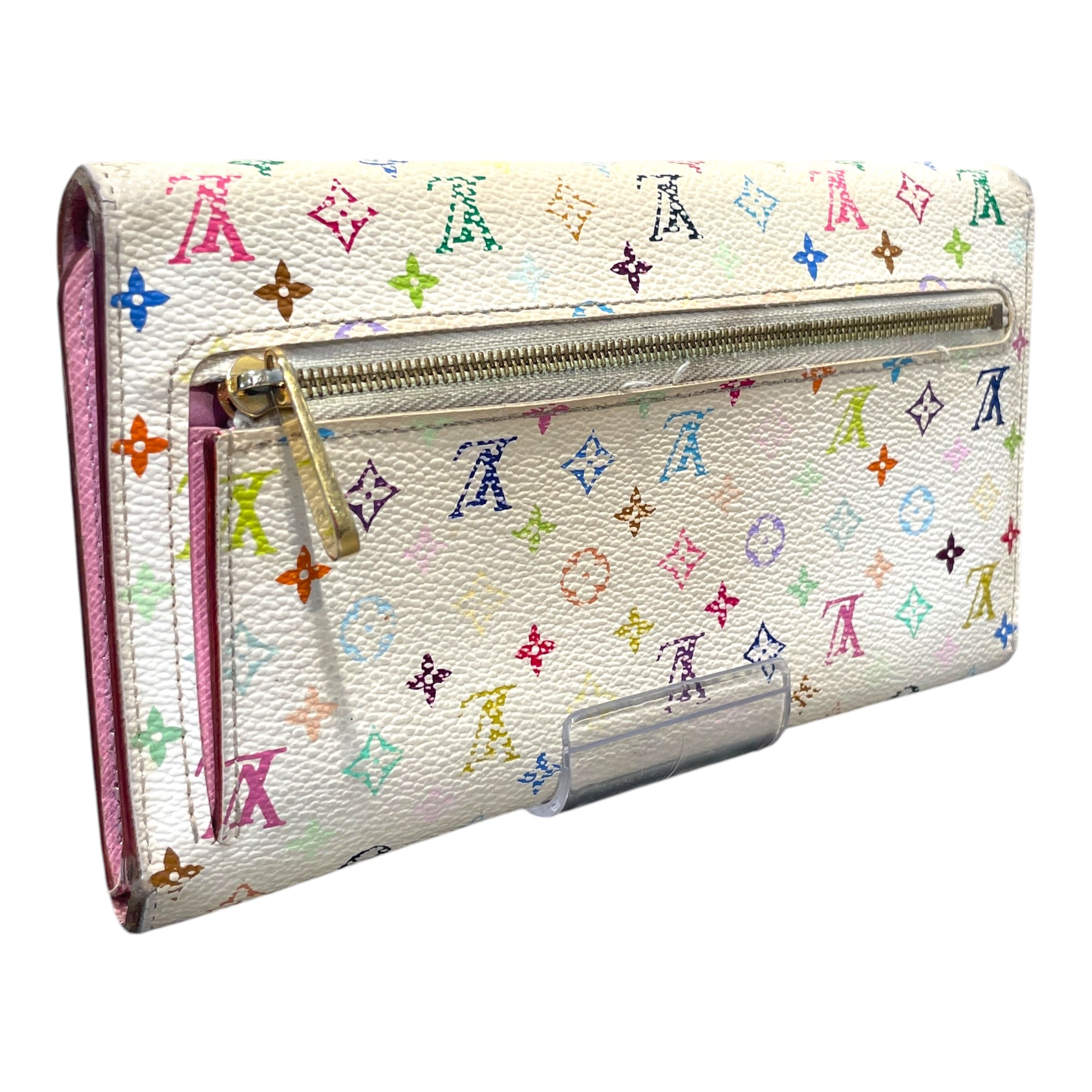 LOUIS VUITTON/Bifold Wallet/Monogram/Leather/WHT/L's/Multicolor Eugine view 2