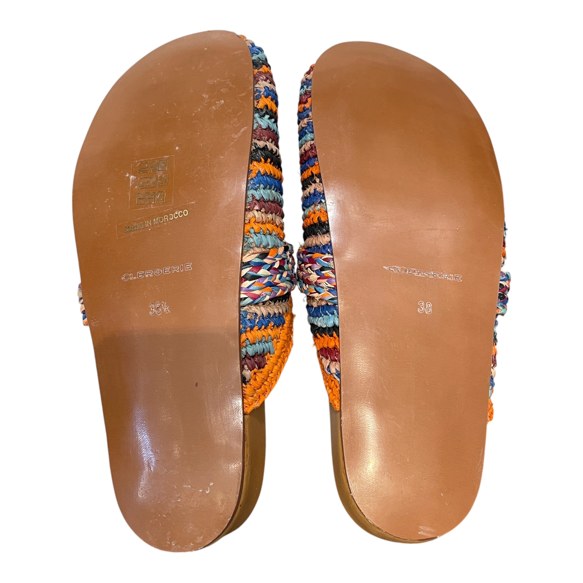 Robert Clergerie/Sandals/EU 38/Stripe/MLT/Sabot/ view 6