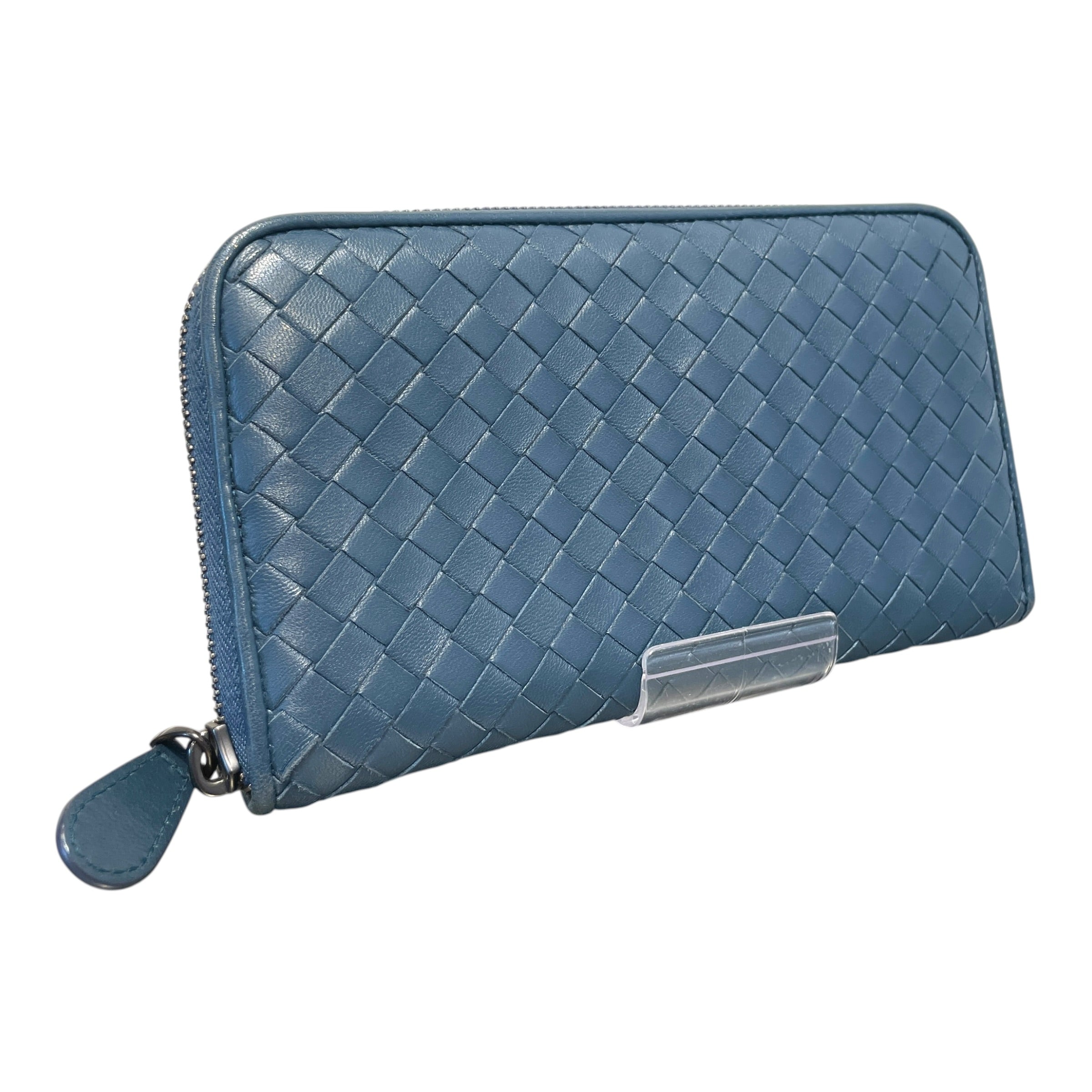 BOTTEGA VENETA/Long Wallet/Leather/BLU/L's/Intrecciato Wallet view 1