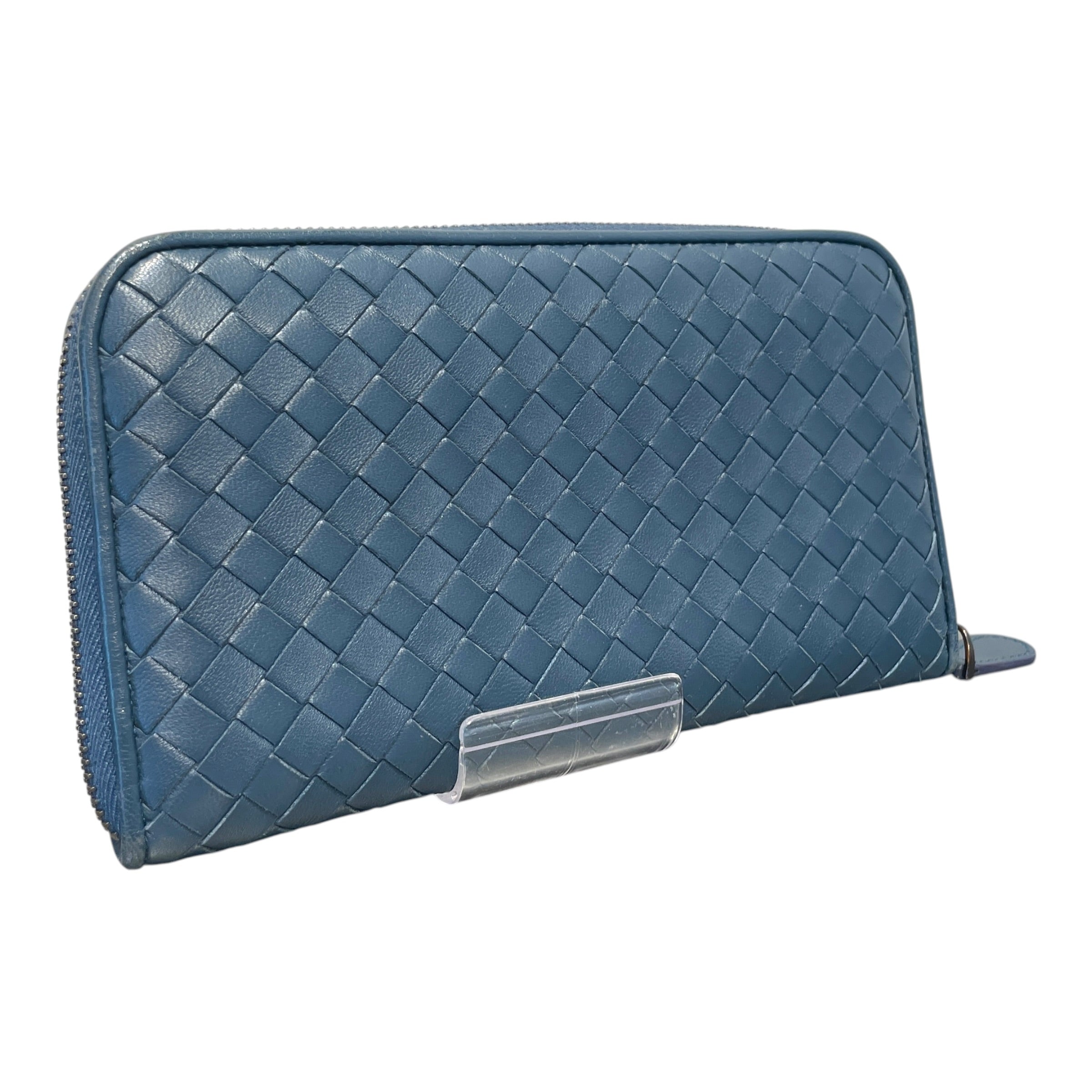 BOTTEGA VENETA/Long Wallet/Leather/BLU/L's/Intrecciato Wallet view 2