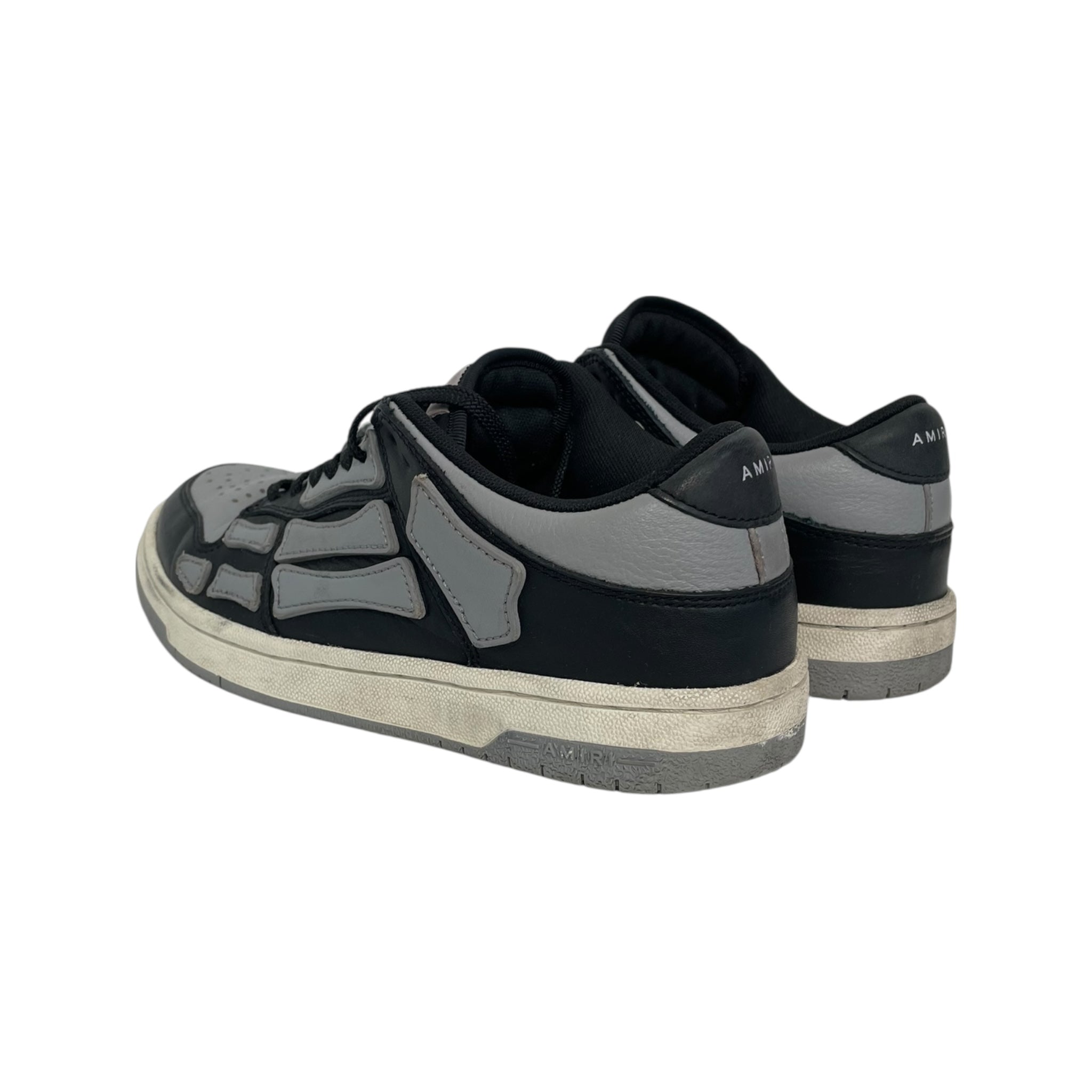 AMIRI/Low-Sneakers/US 7.5/Leather/BLK/Skel Top Low view 2