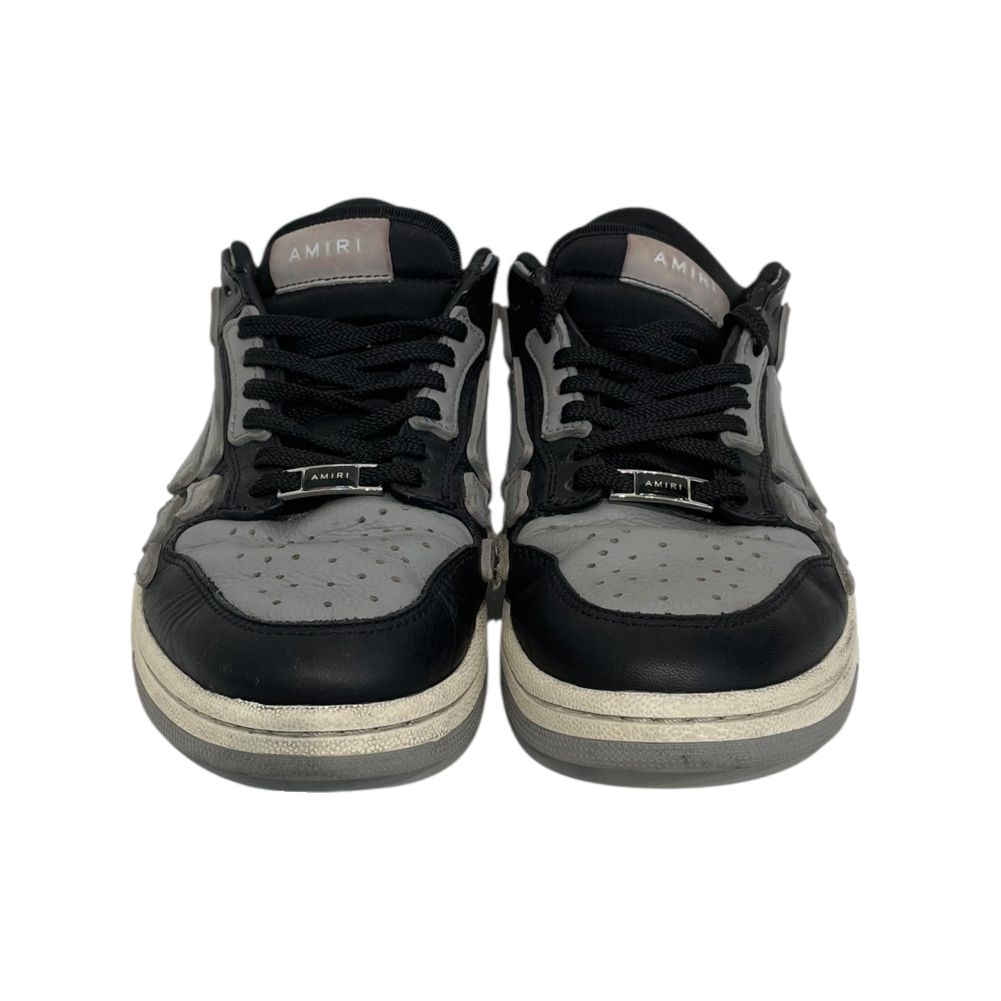 AMIRI/Low-Sneakers/US 7.5/Leather/BLK/Skel Top Low view 3