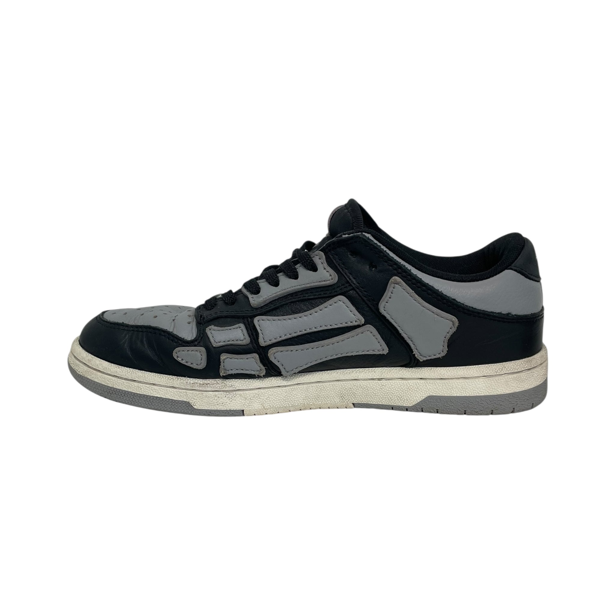 AMIRI/Low-Sneakers/US 7.5/Leather/BLK/Skel Top Low view 4