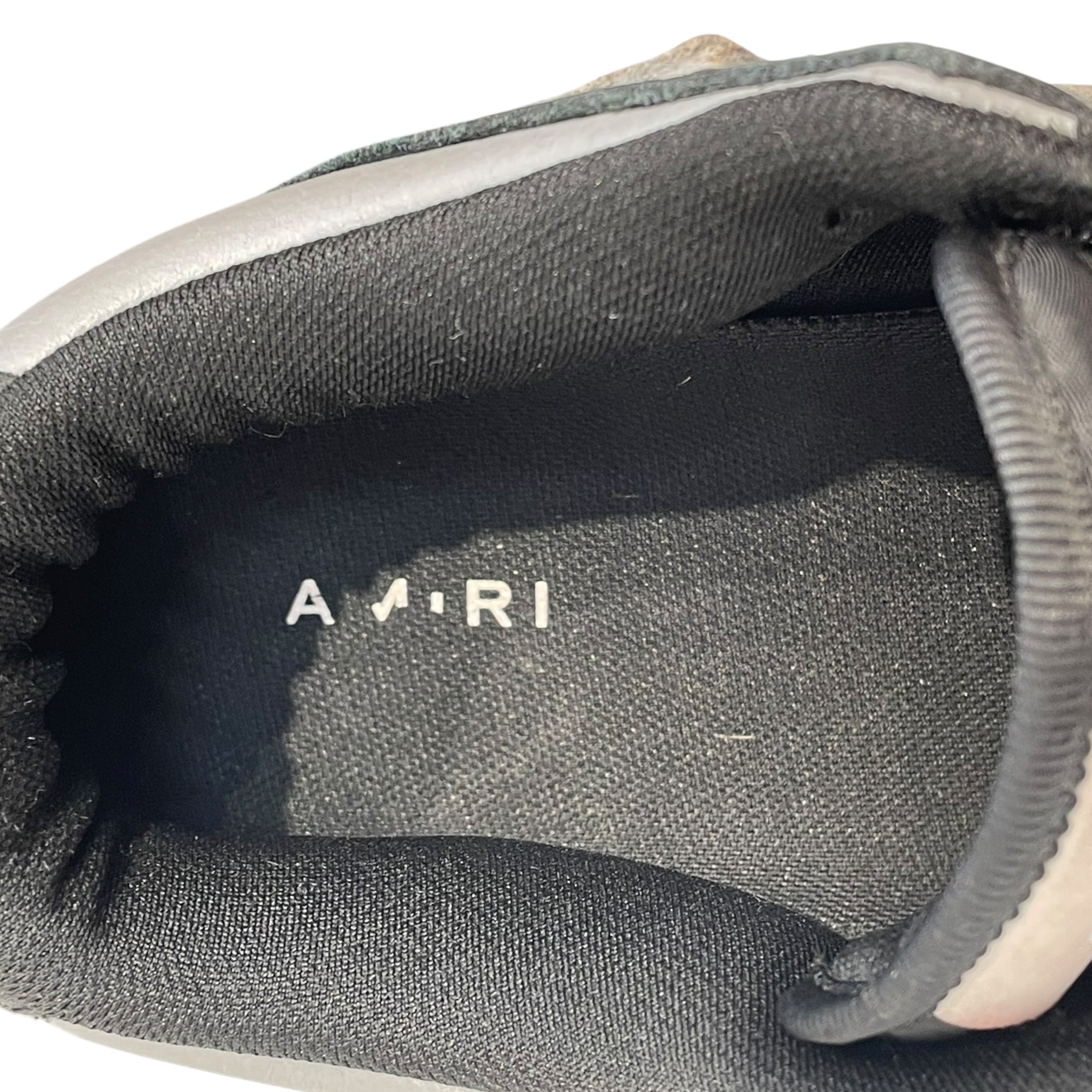 AMIRI/Low-Sneakers/US 7.5/Leather/BLK/Skel Top Low view 5