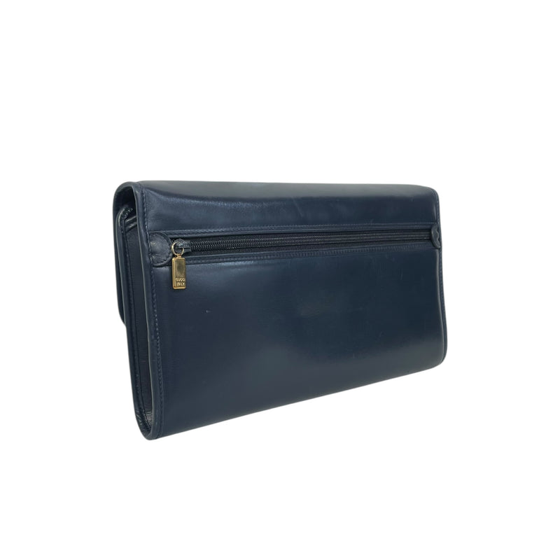 GUCCI/Cross Body Bag/Leather/BLU/VINTAGE CROSSBODY