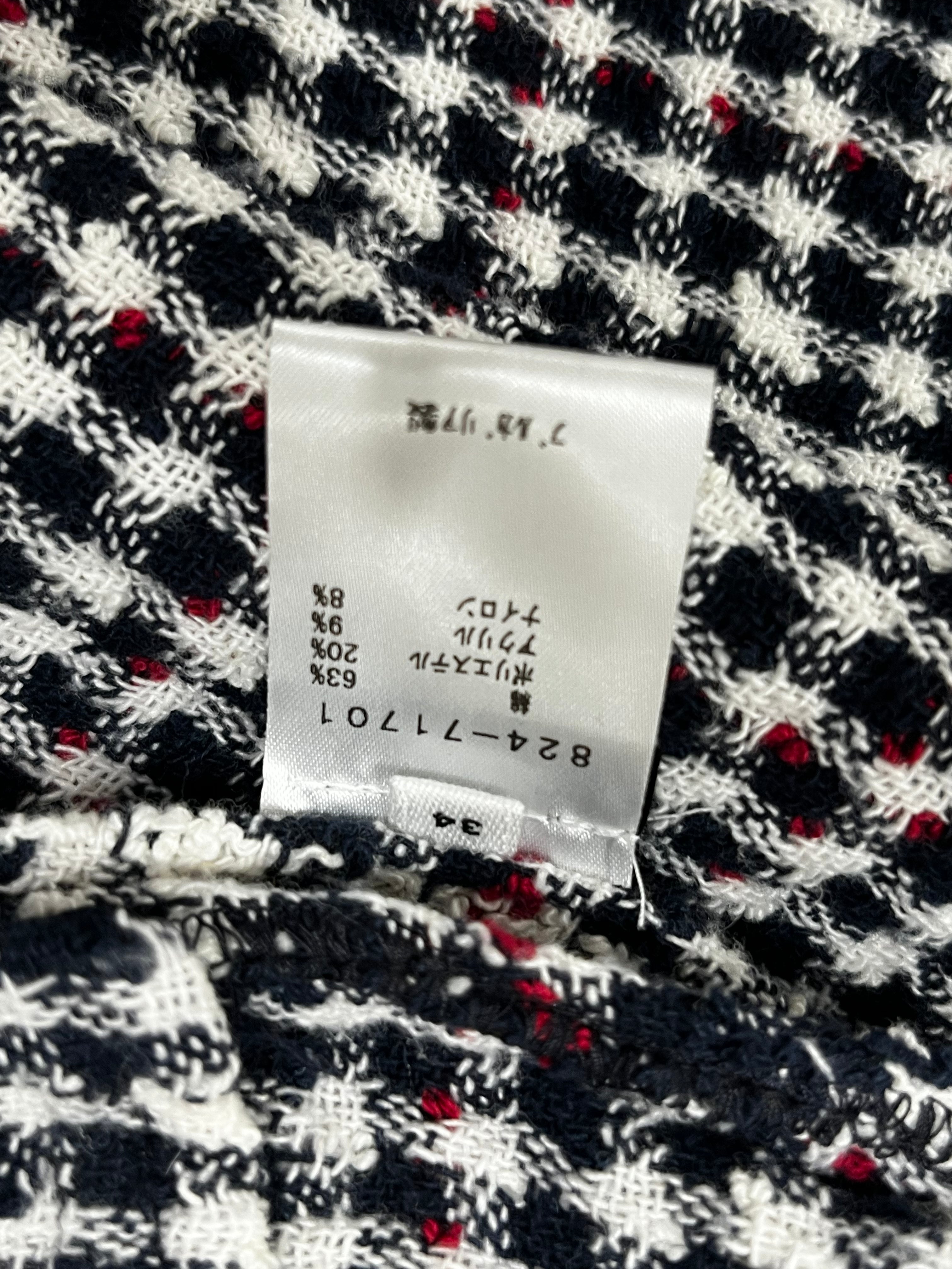 ISABEL MARANT ETOILE/Jacket/S/Cotton/RED/TWEED CROPPED JKT view 4