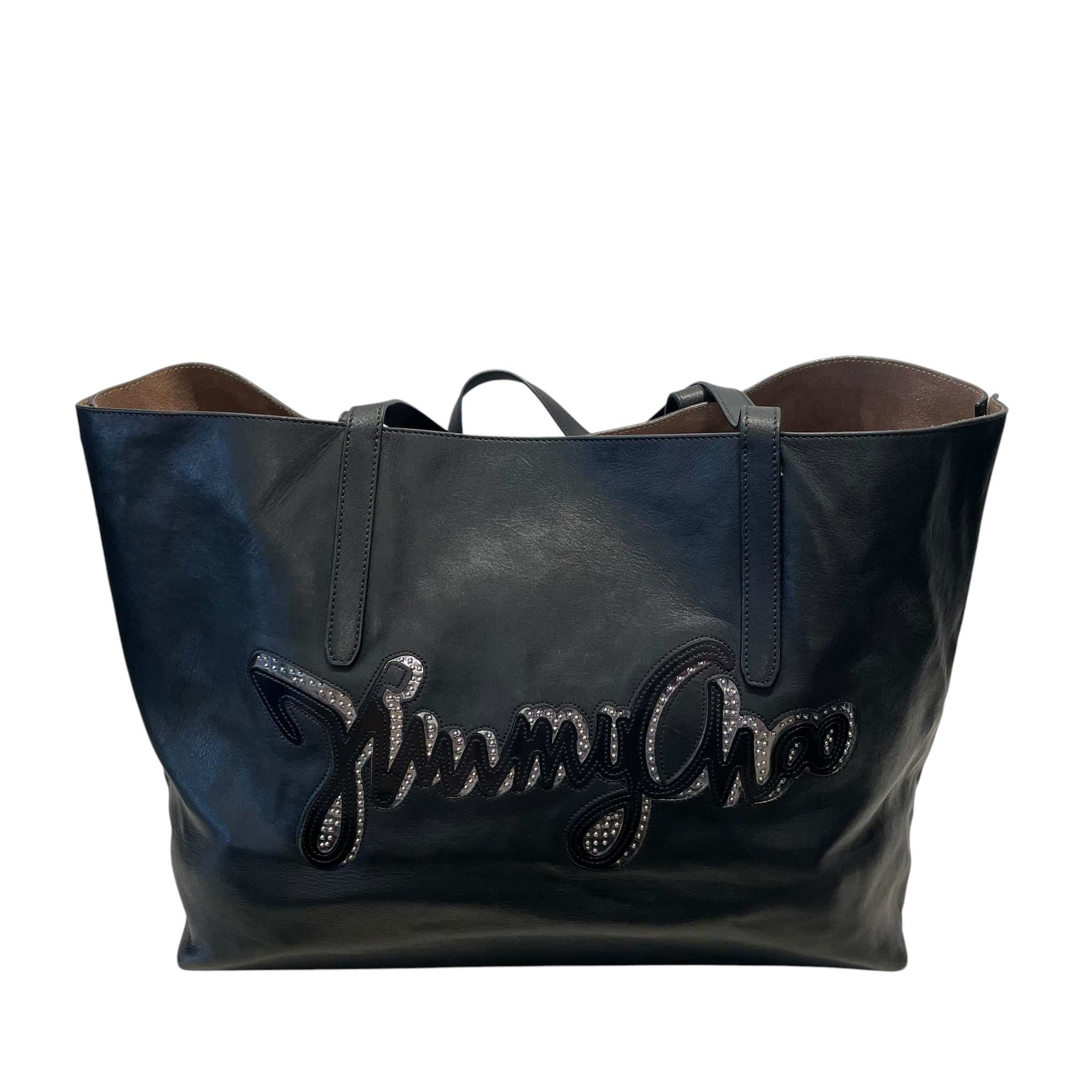 JIMMY CHOO/Tote Bag/Leather/BLK/Pimlico Rock view 1