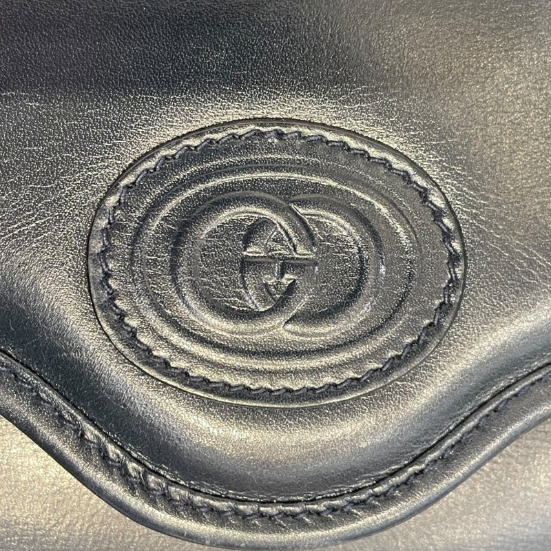 GUCCI/Cross Body Bag/Leather/BLU/VINTAGE CROSSBODY