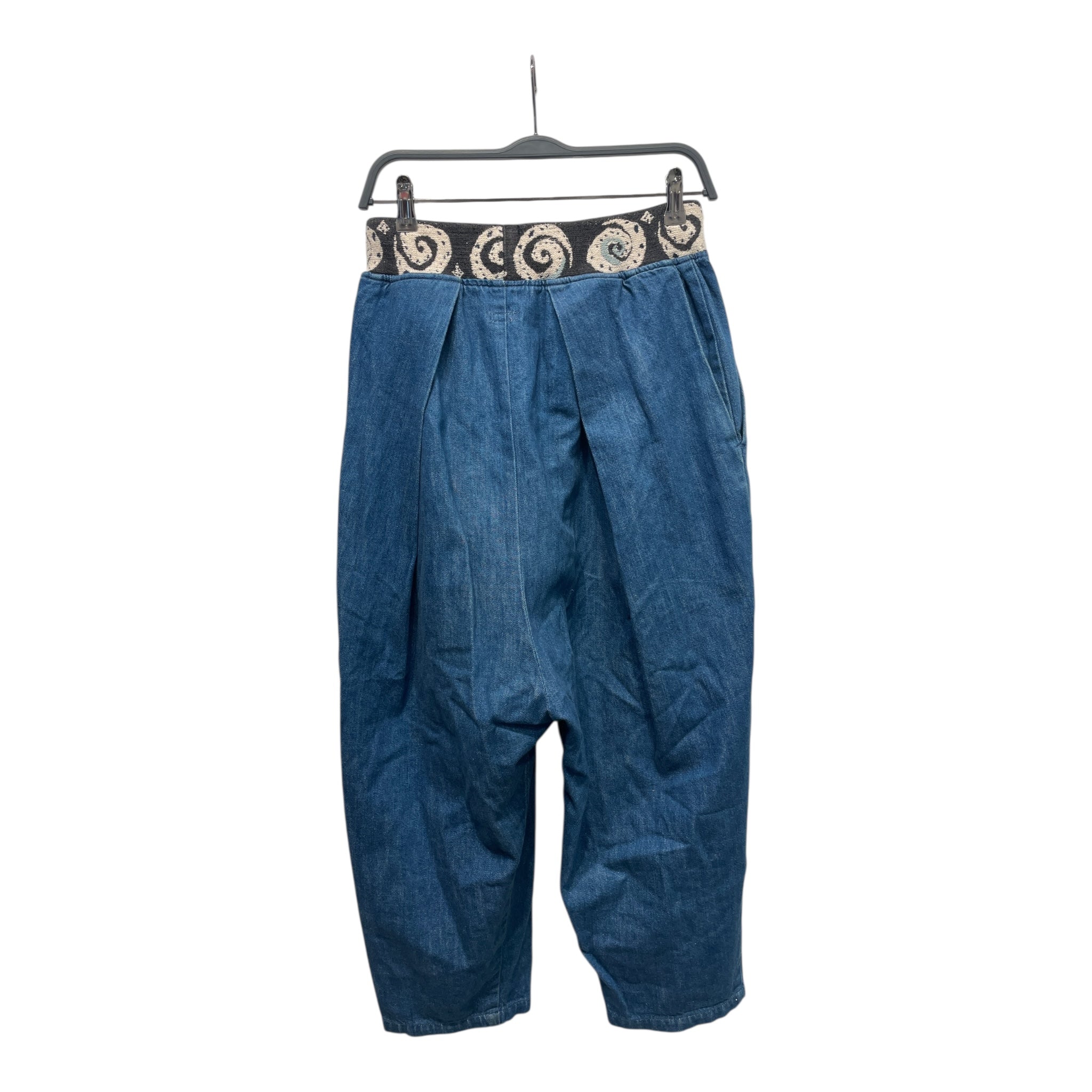 KAPITAL/Wide Leg Pants/3/Cotton/BLU/ballon denim with spiral waist view 2
