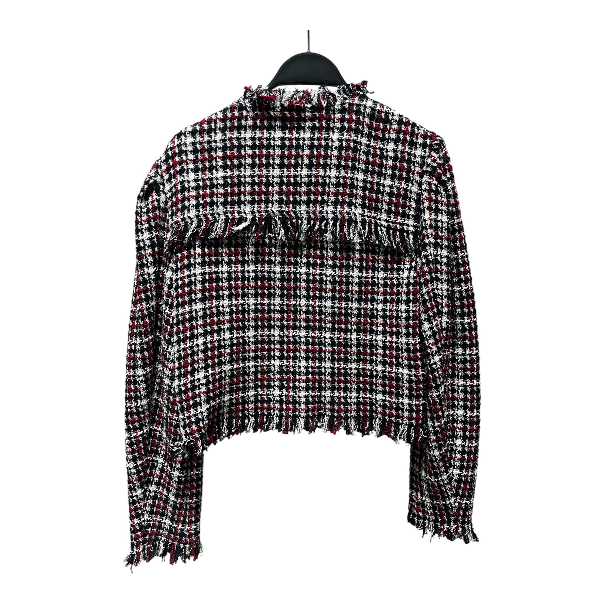 ISABEL MARANT ETOILE/Jacket/S/Cotton/RED/TWEED CROPPED JKT view 2