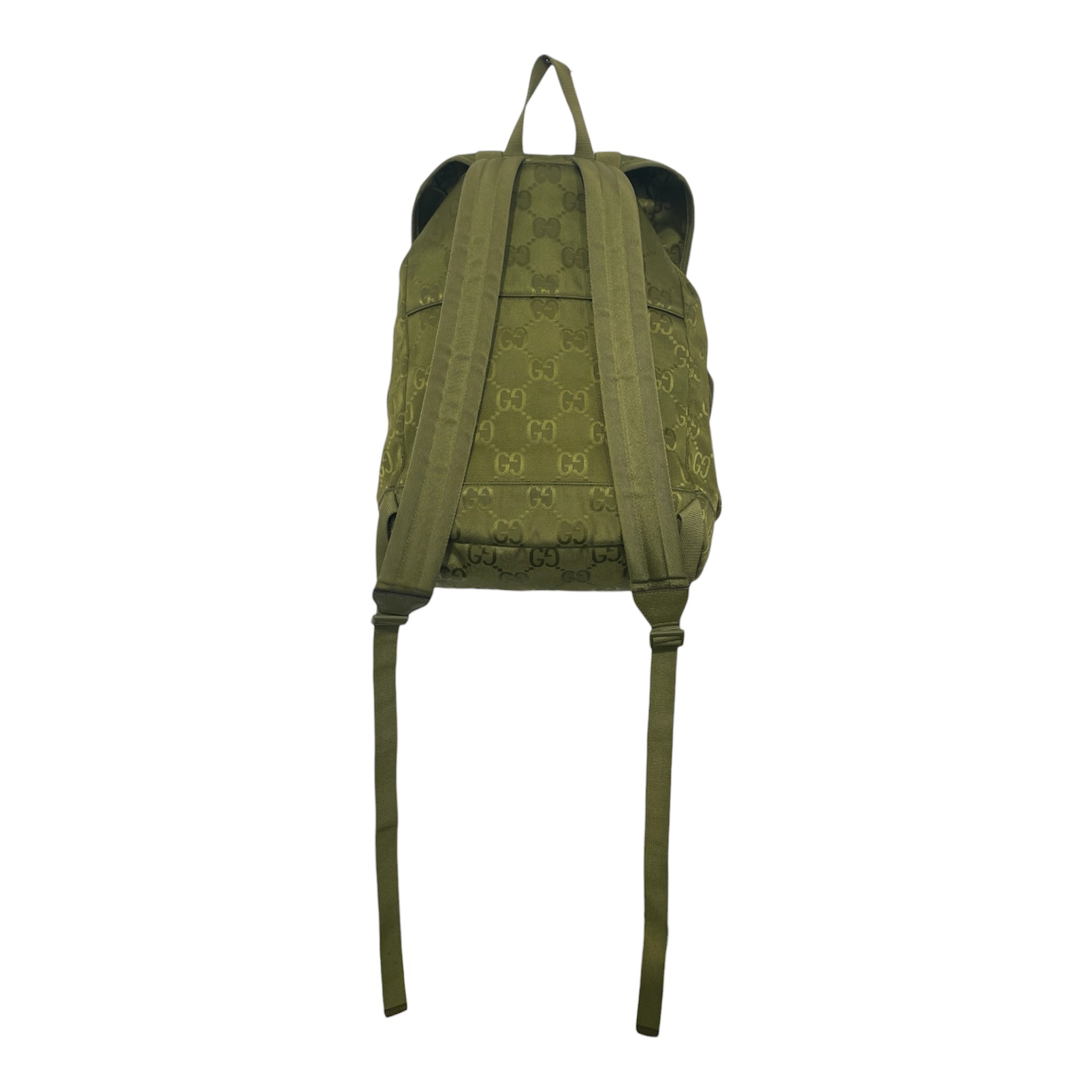 GUCCI/Backpack/Monogram/Polyester/GRN/three pocket travel bag view 2