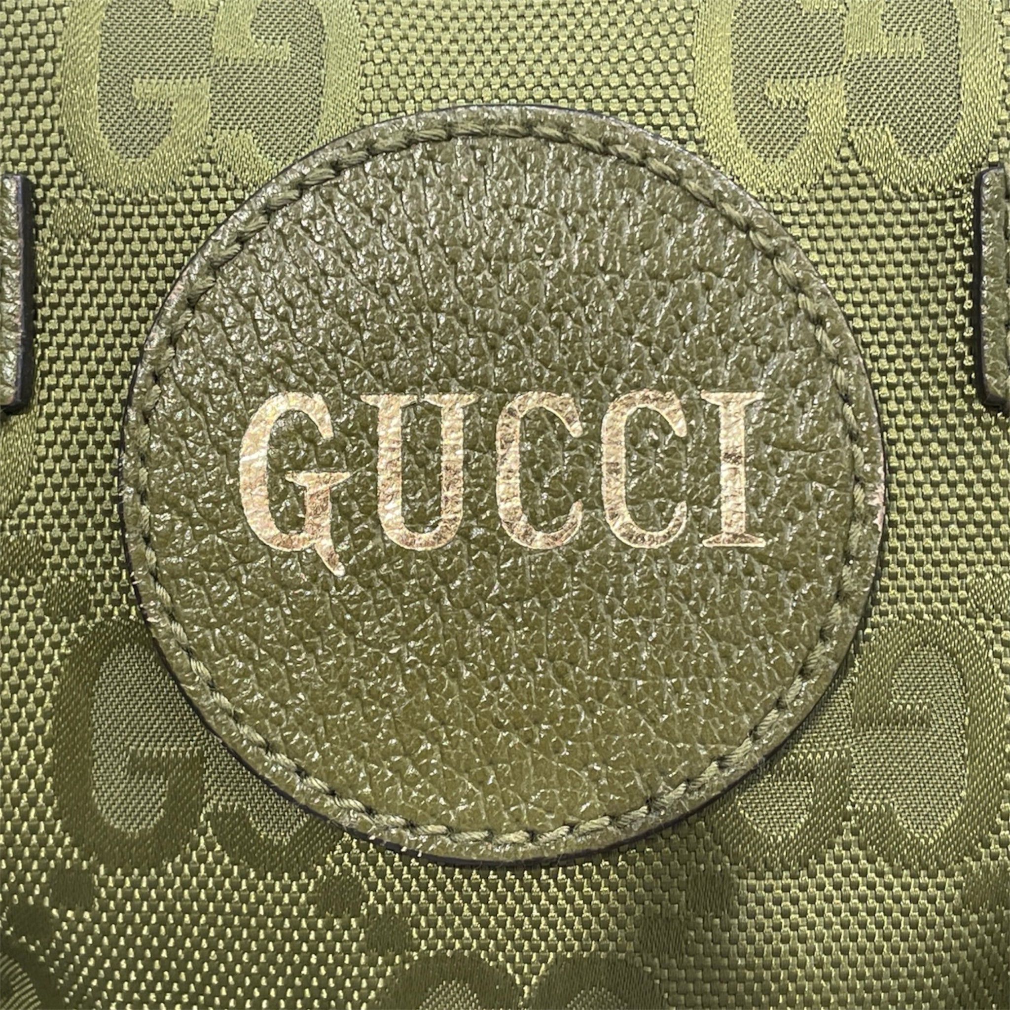 GUCCI/Backpack/Monogram/Polyester/GRN/three pocket travel bag view 4