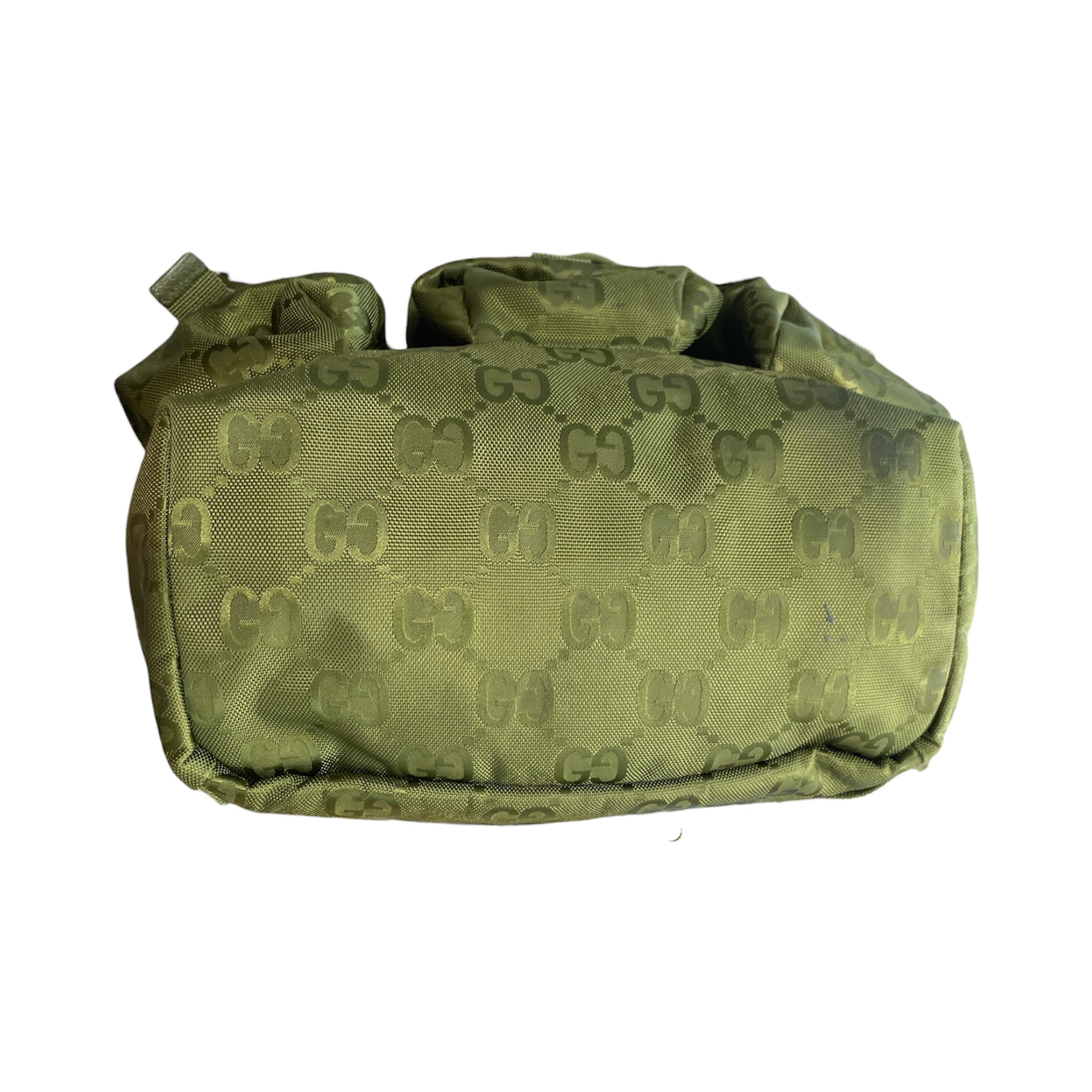 GUCCI/Backpack/Monogram/Polyester/GRN/three pocket travel bag view 5