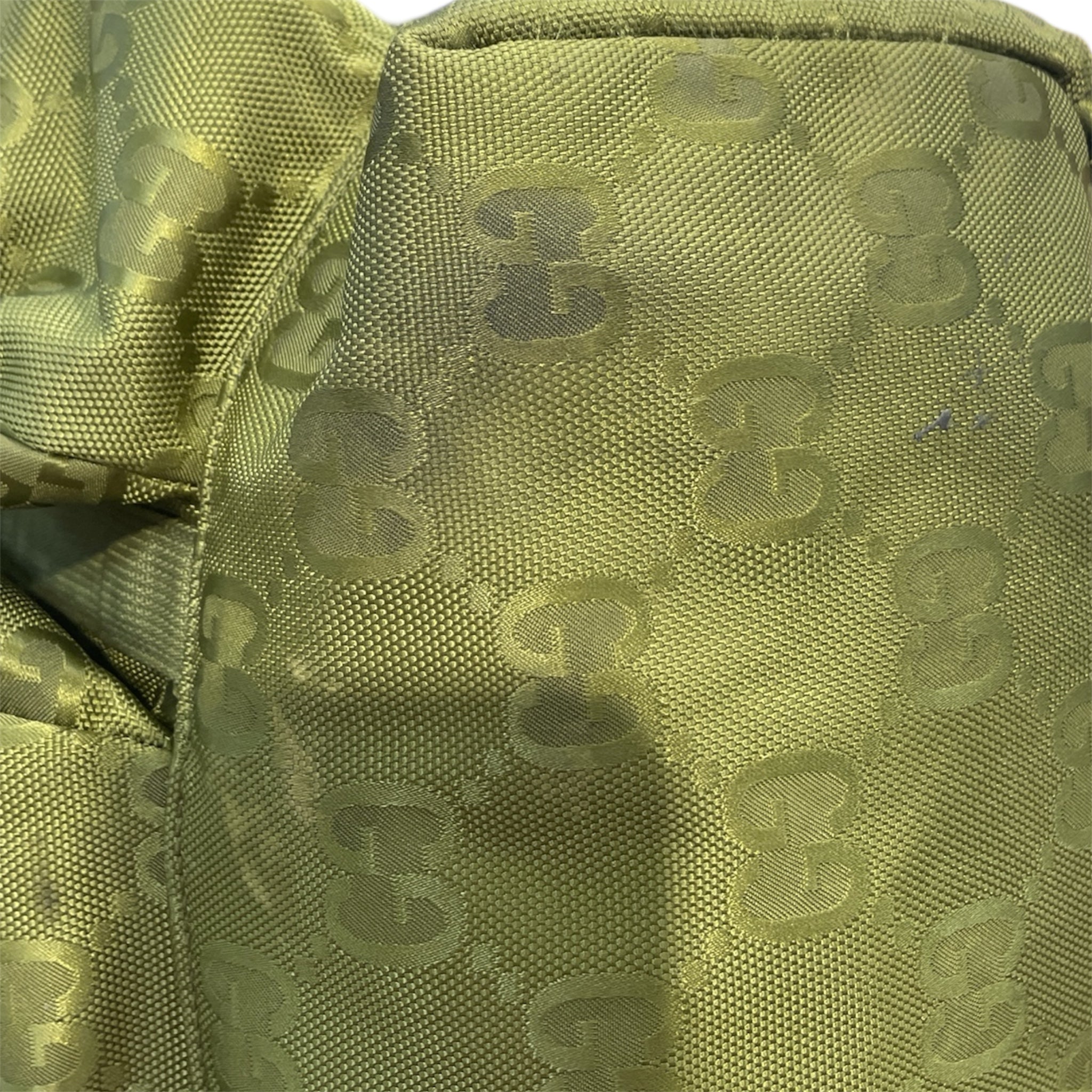 GUCCI/Backpack/Monogram/Polyester/GRN/three pocket travel bag view 6