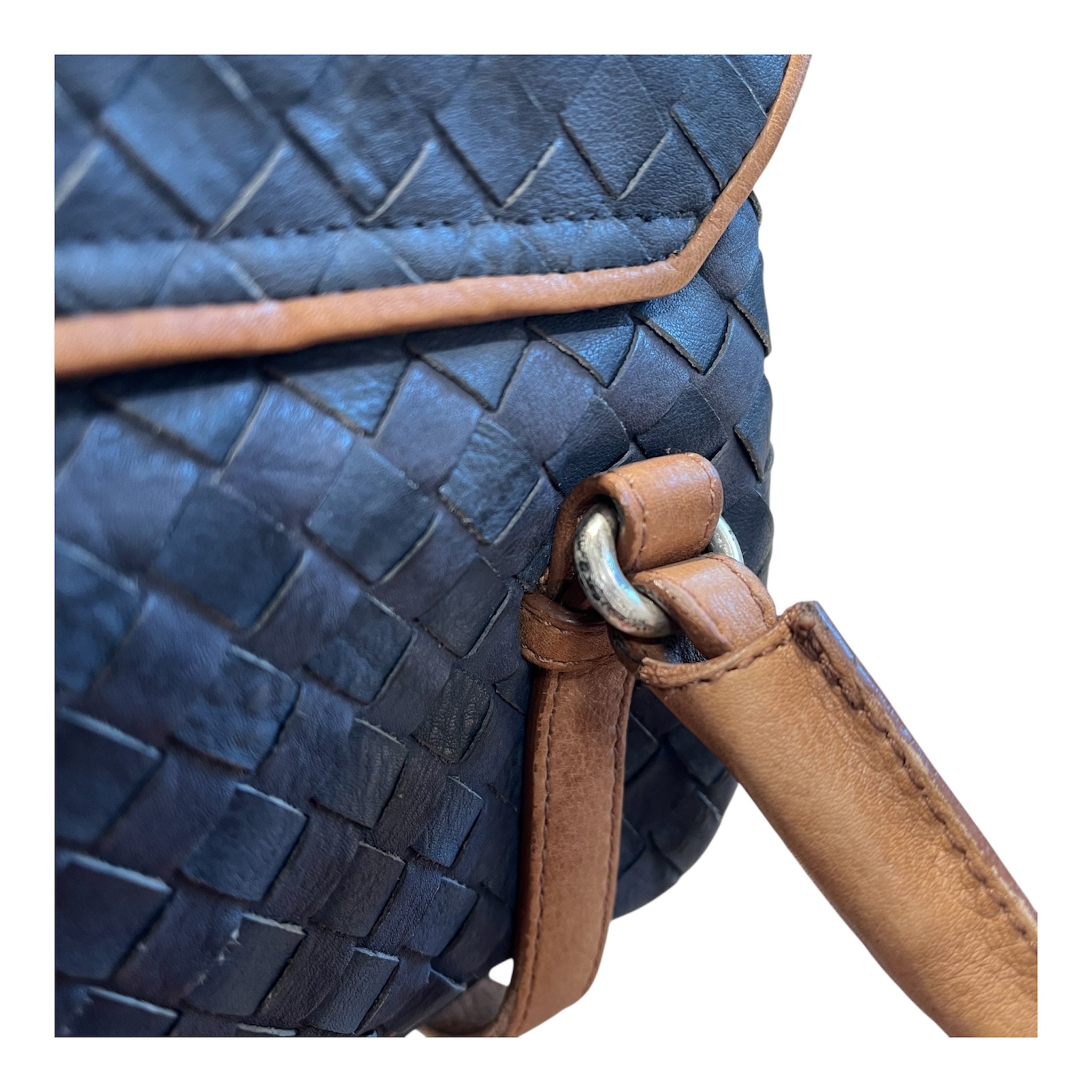 BOTTEGA VENETA/Hand Bag/Leather/IDG/BRWN BLU VINTAGE MINI BAG view 9