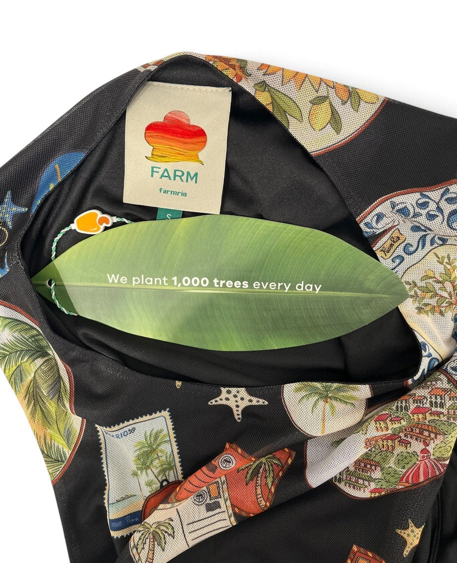 FARM Rio/Dress/S/All Over Print/BLK/MES MULTI DRESS view 4