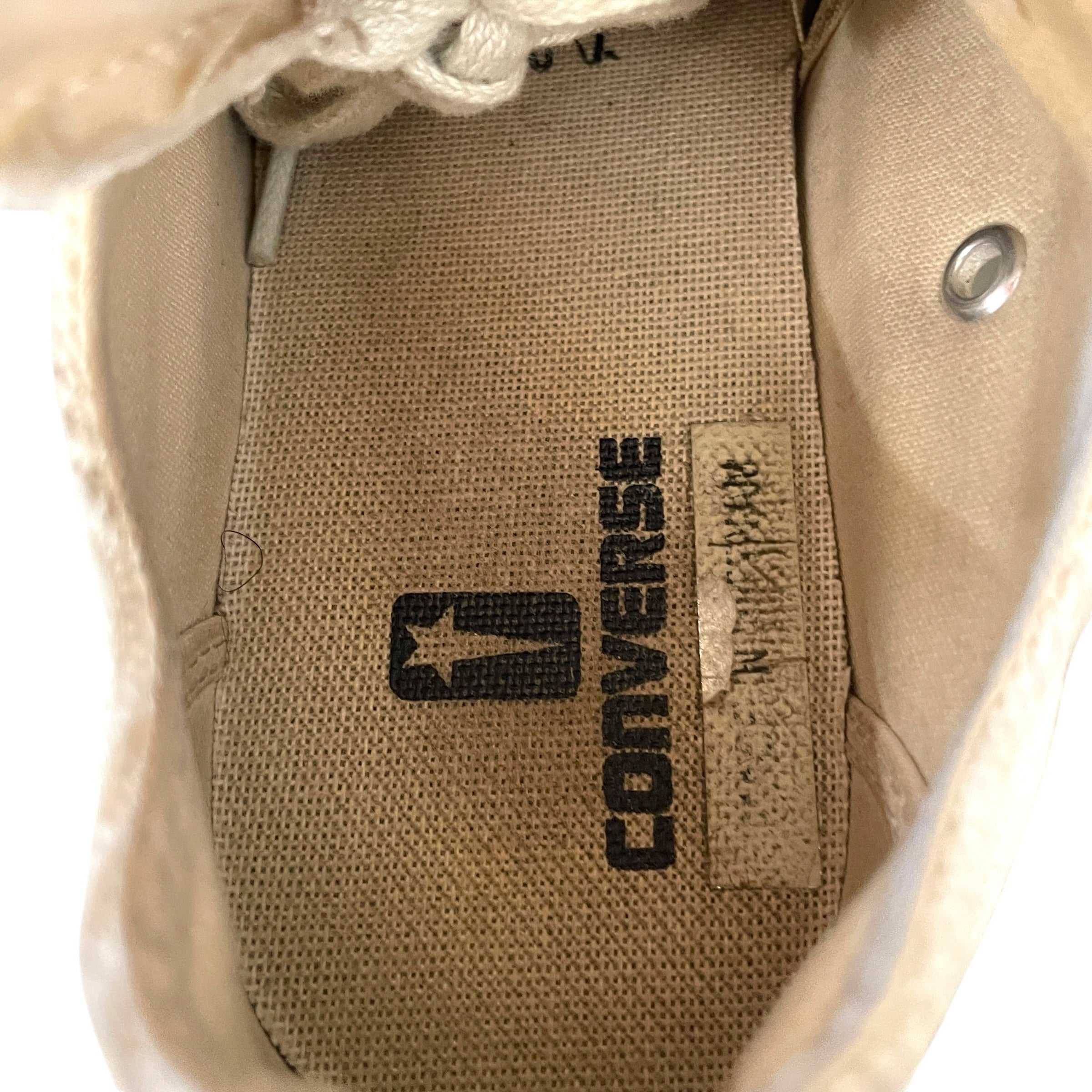 RICK OWENS DRKSHDW/Low-Sneakers/US 5.5/Cotton/WHT/TURBODRK Converse view 4
