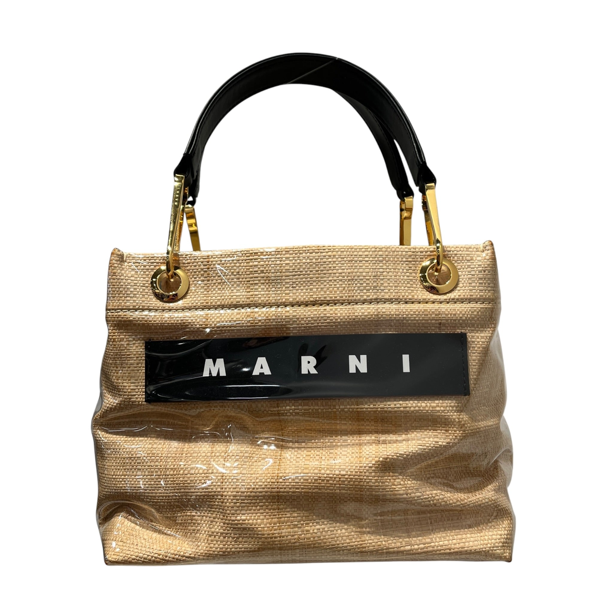 MARNI/Tote Bag/Hemp/BEG/glossy grip tote view 1