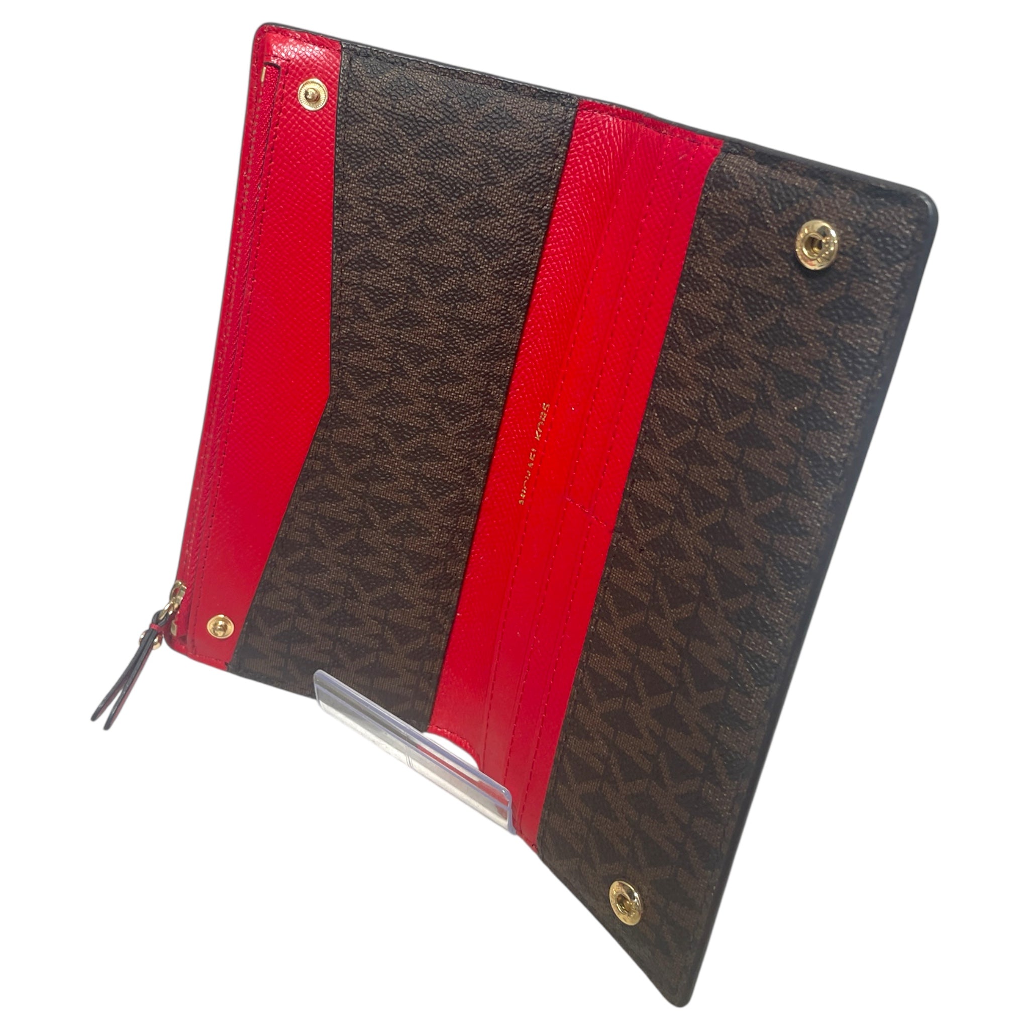 MICHAEL KORS/Bifold Wallet/M/Monogram/Leather/BRW/ view 3