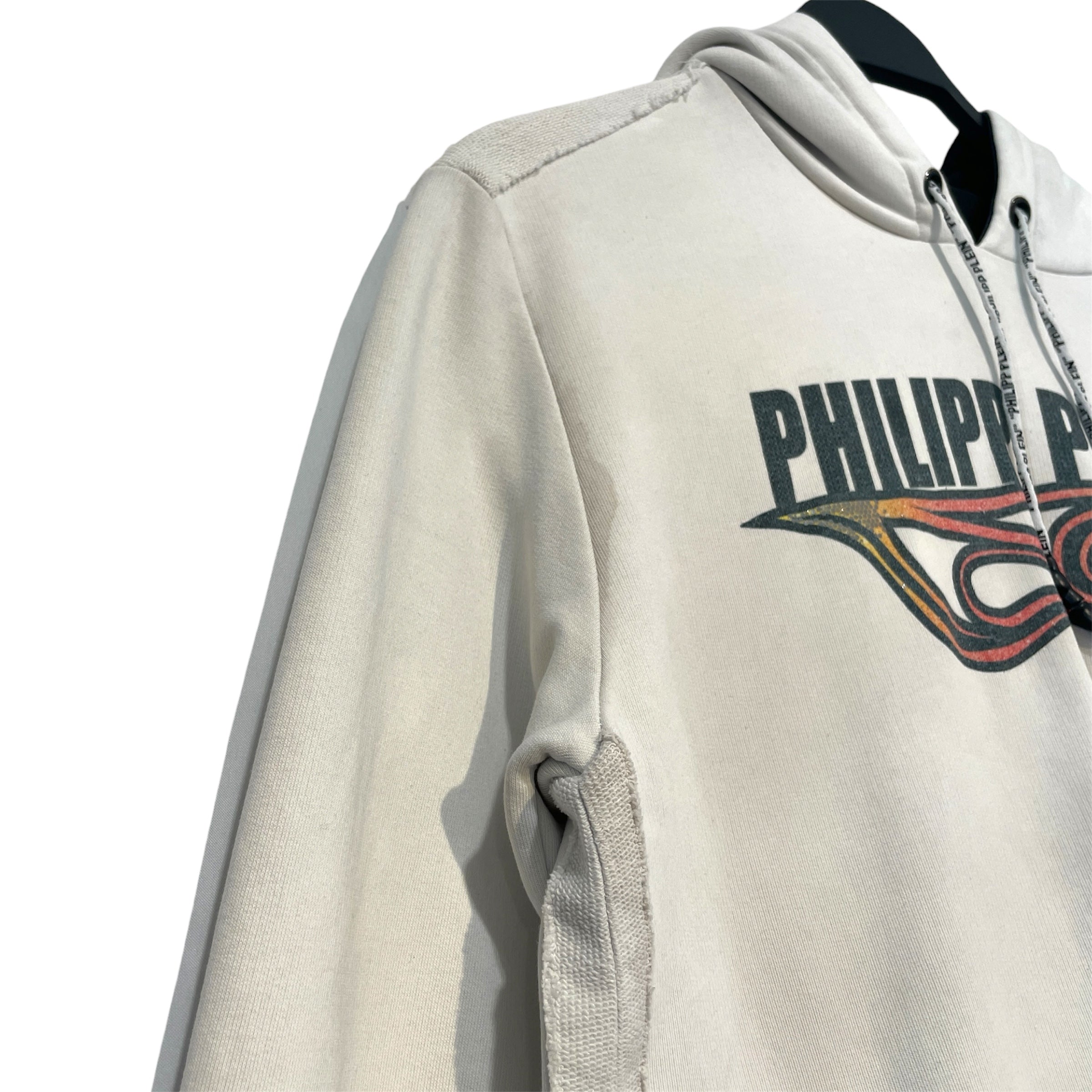PHILIPP PLEIN/Hoodie/XL/Cotton/WHT/Flame hoodie view 4