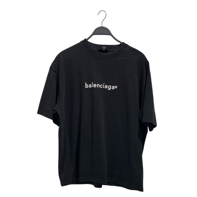 BALENCIAGA/T-Shirt/M/Cotton/BLK/