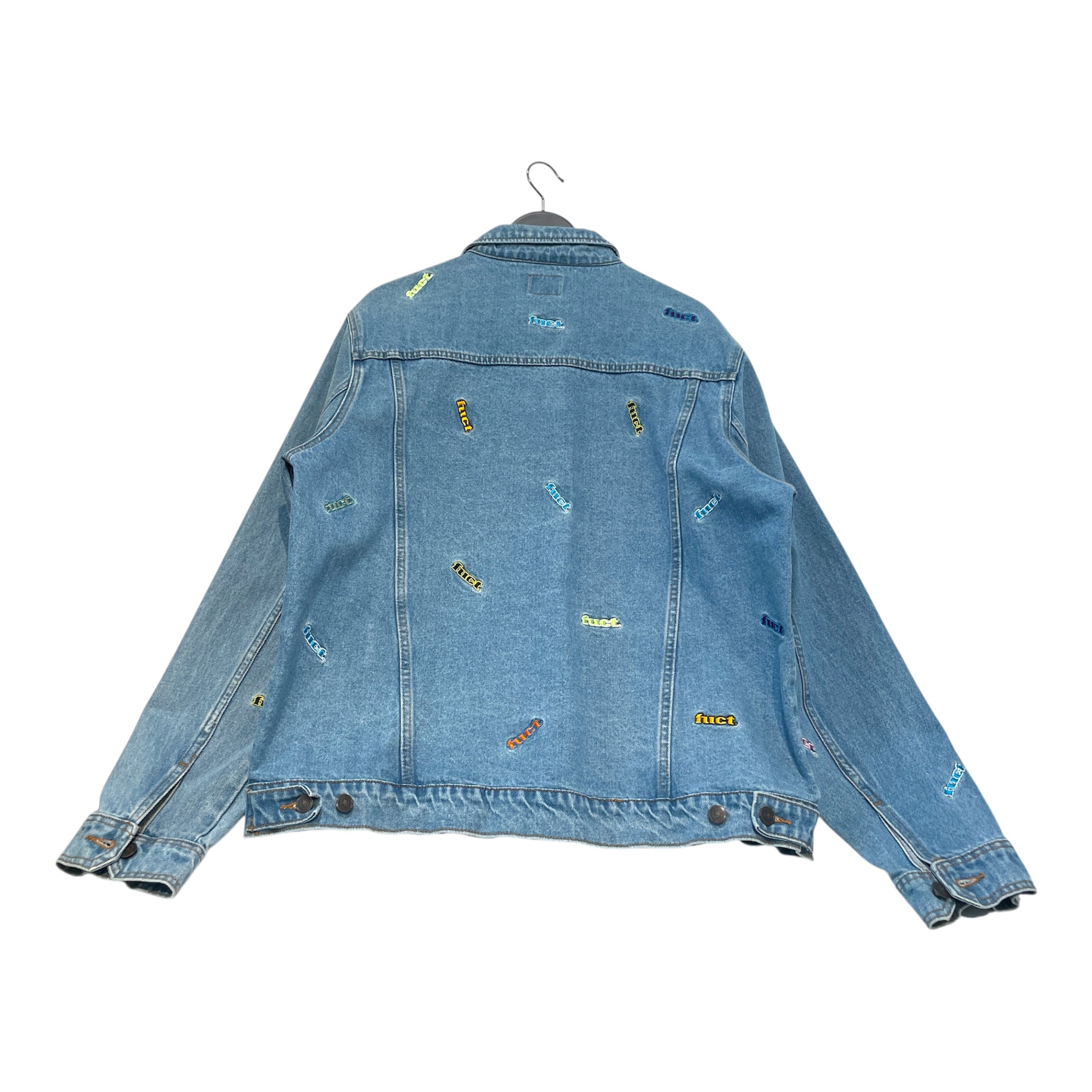 FUCT/Denim Jkt/XL/Denim/BLU/All Over Print/ view 2