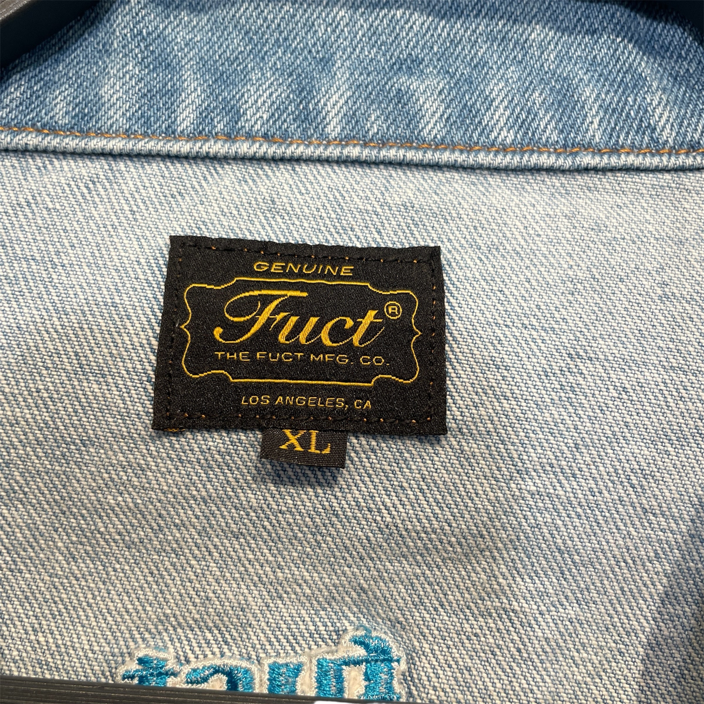 FUCT/Denim Jkt/XL/Denim/BLU/All Over Print/ view 3