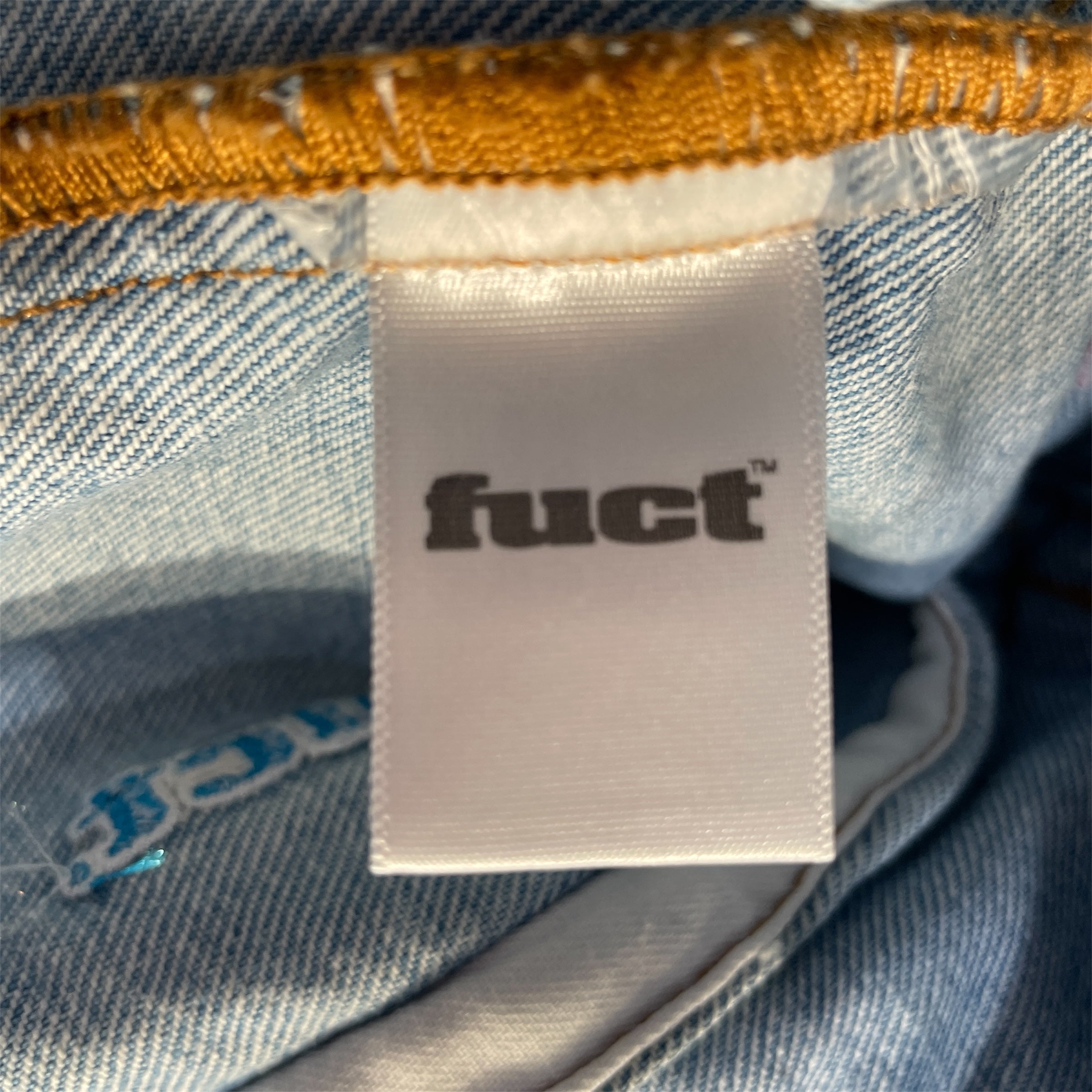 FUCT/Denim Jkt/XL/Denim/BLU/All Over Print/ view 5