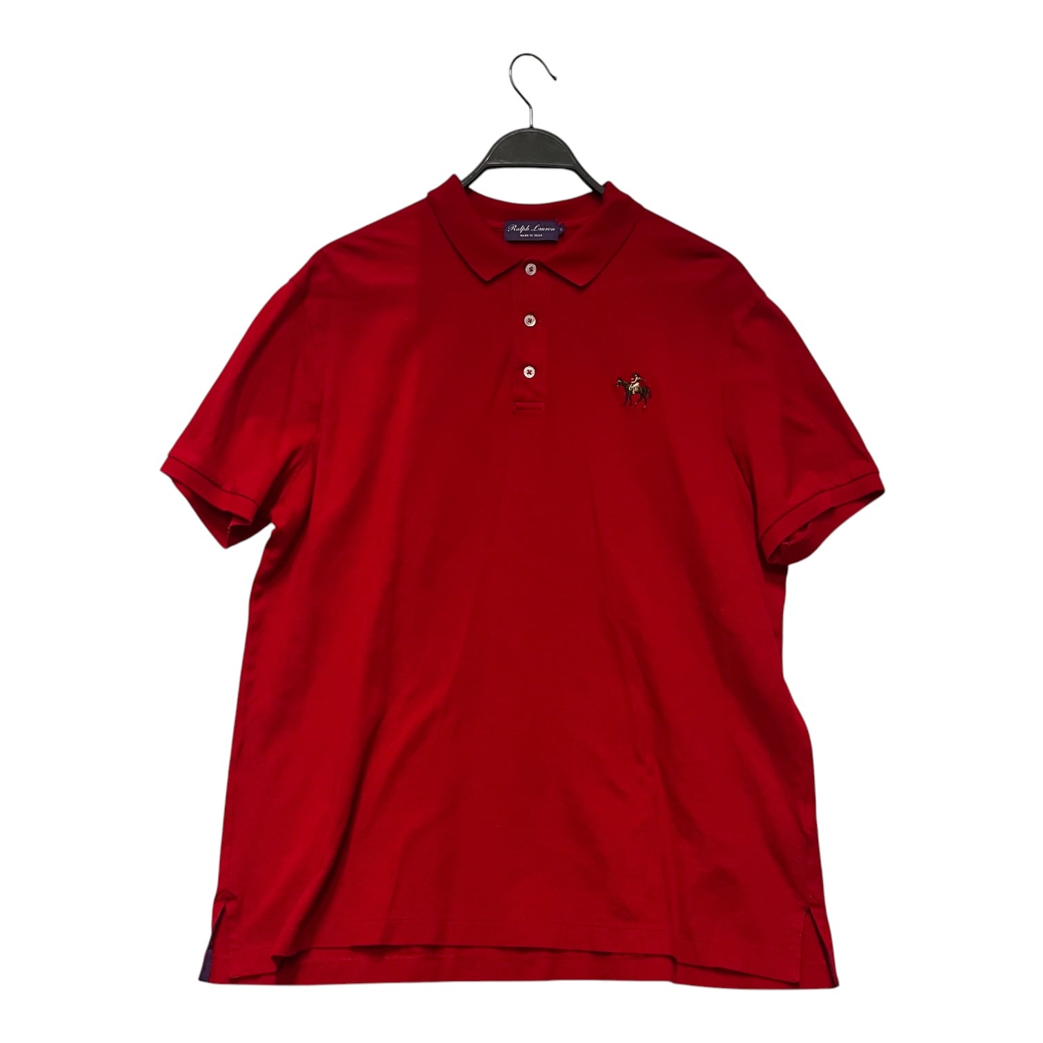 RALPH LAUREN PURPLE LABEL/Polo Shirt/XL/Cotton/RED/ view 1