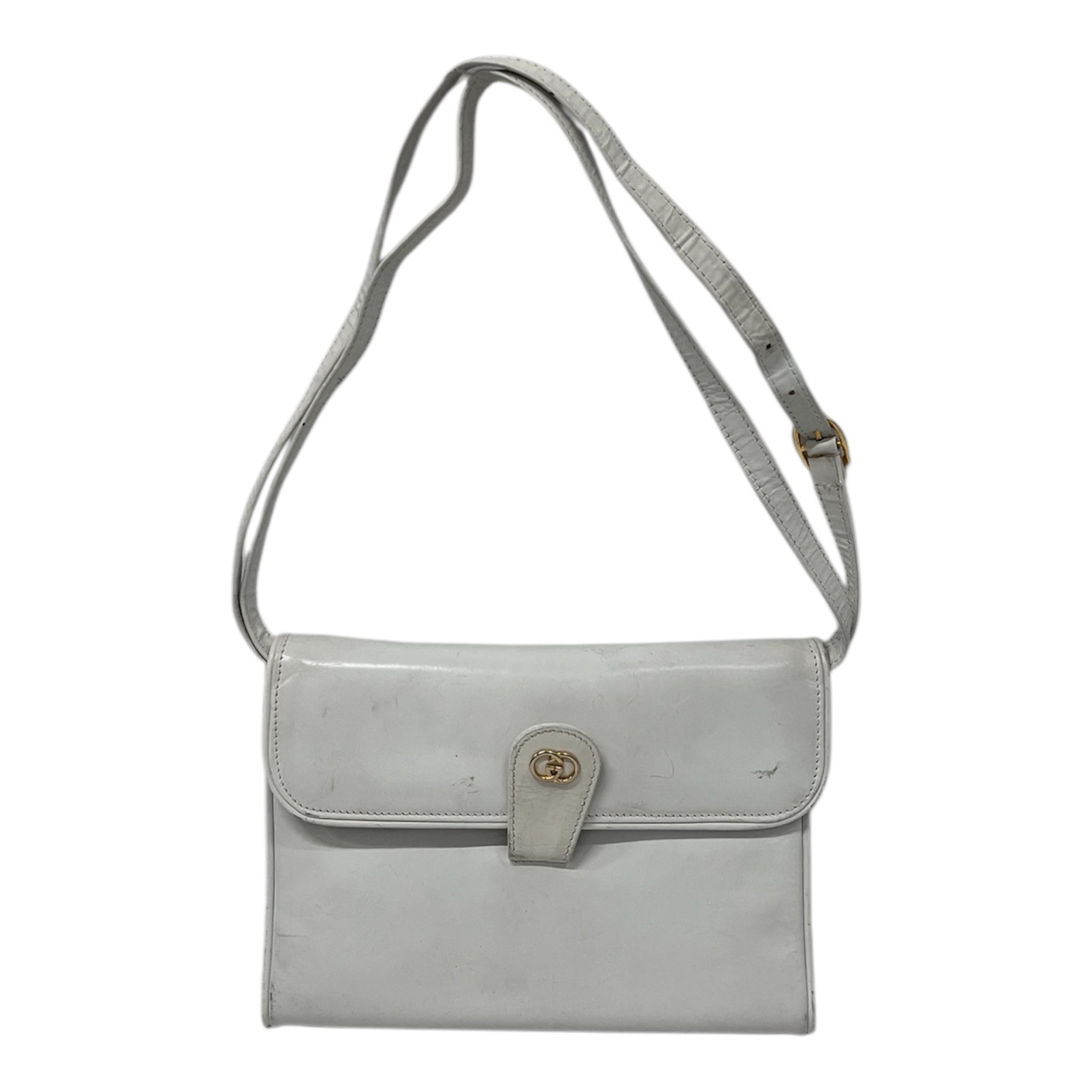 GUCCI/Cross Body Bag/Leather/WHT/LEATHER CROSSBODY BAG view 1