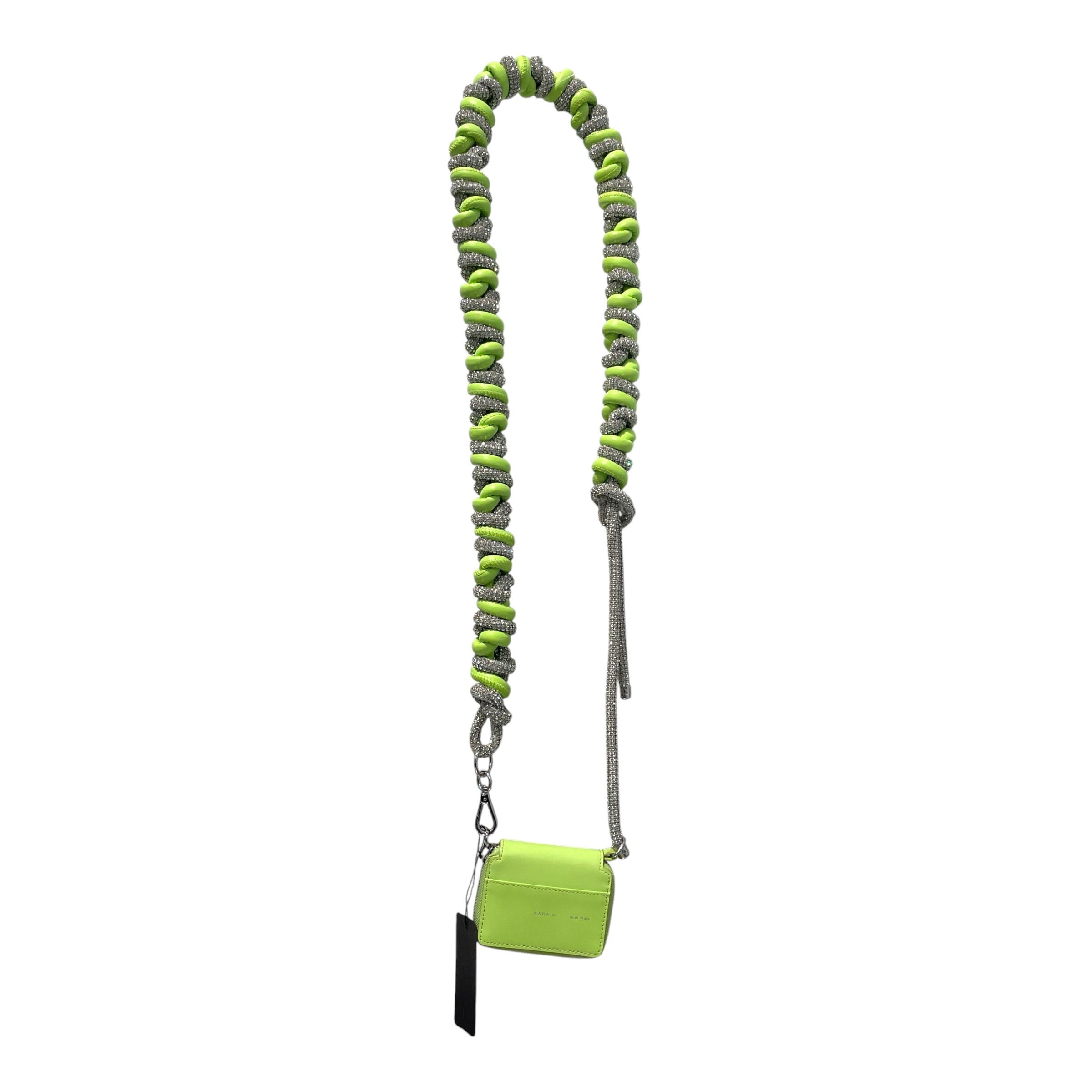 Kara/Cross Body Bag/Glitter/Leather/GRN/Knotted Crystal view 1