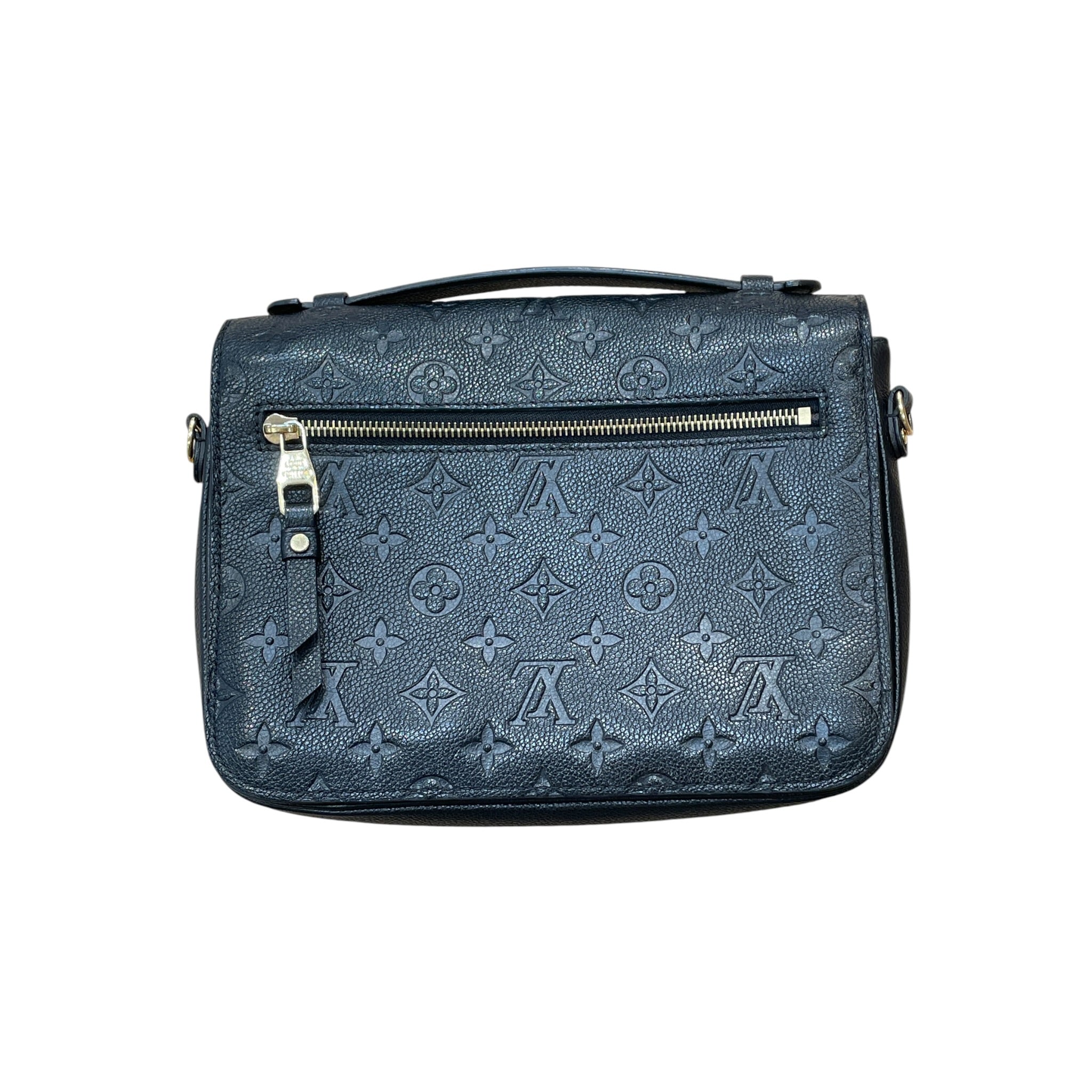 LOUIS VUITTON/Cross Body Bag/Monogram/Leather/BLK/Pochette Metis view 2