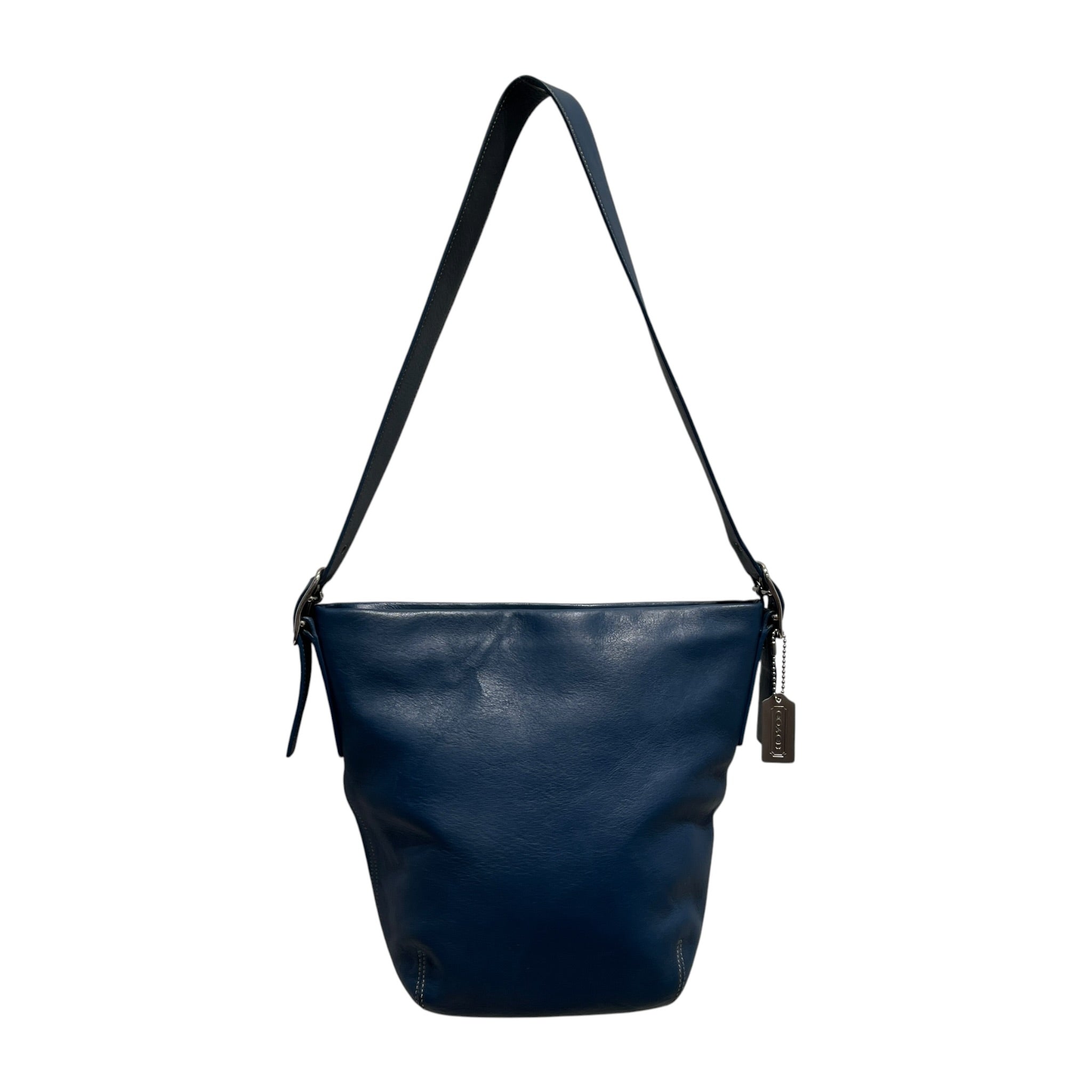 COACH/Bag/Leather/BLU/blue bucket bag 9186 view 2