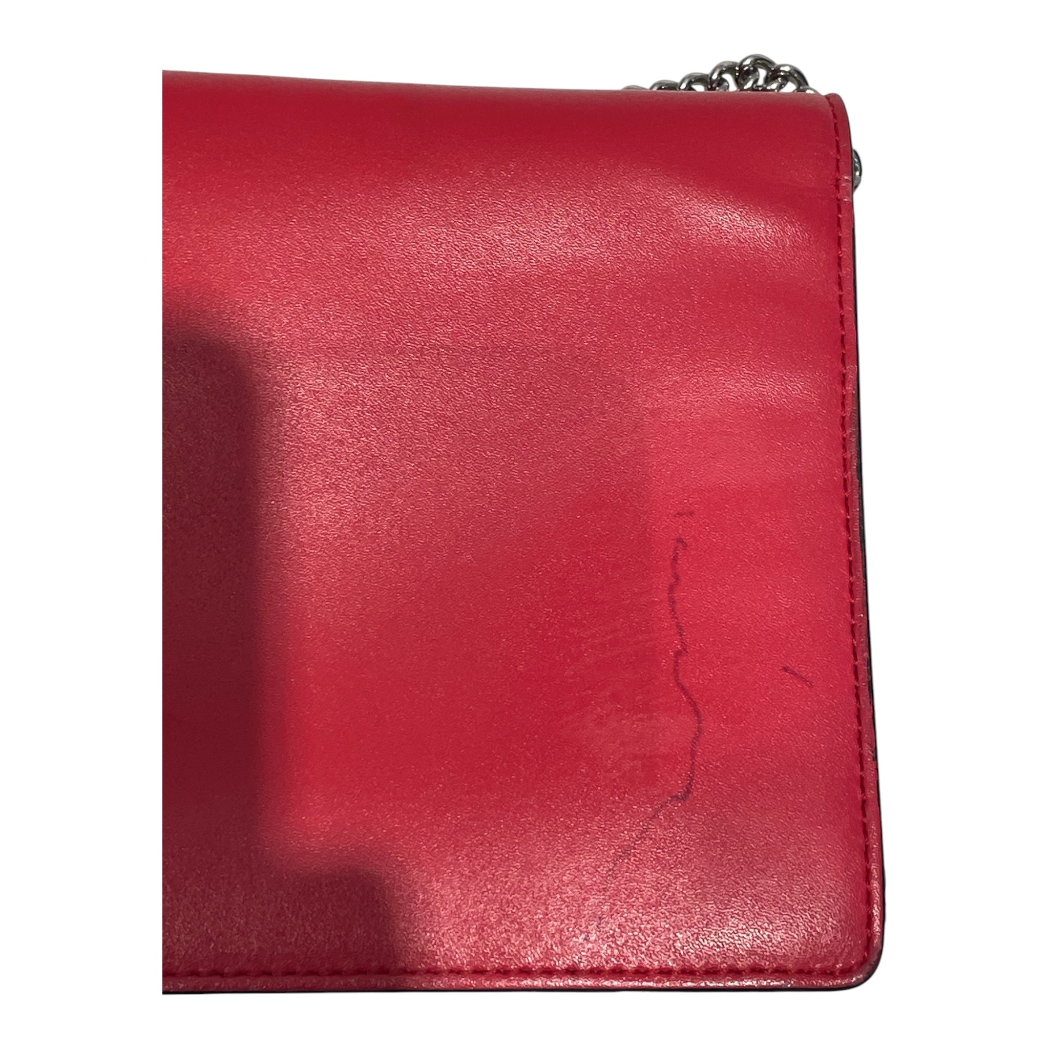 FENDI/Cross Body Bag/Leather/RED/Envelopre Wallet view 6