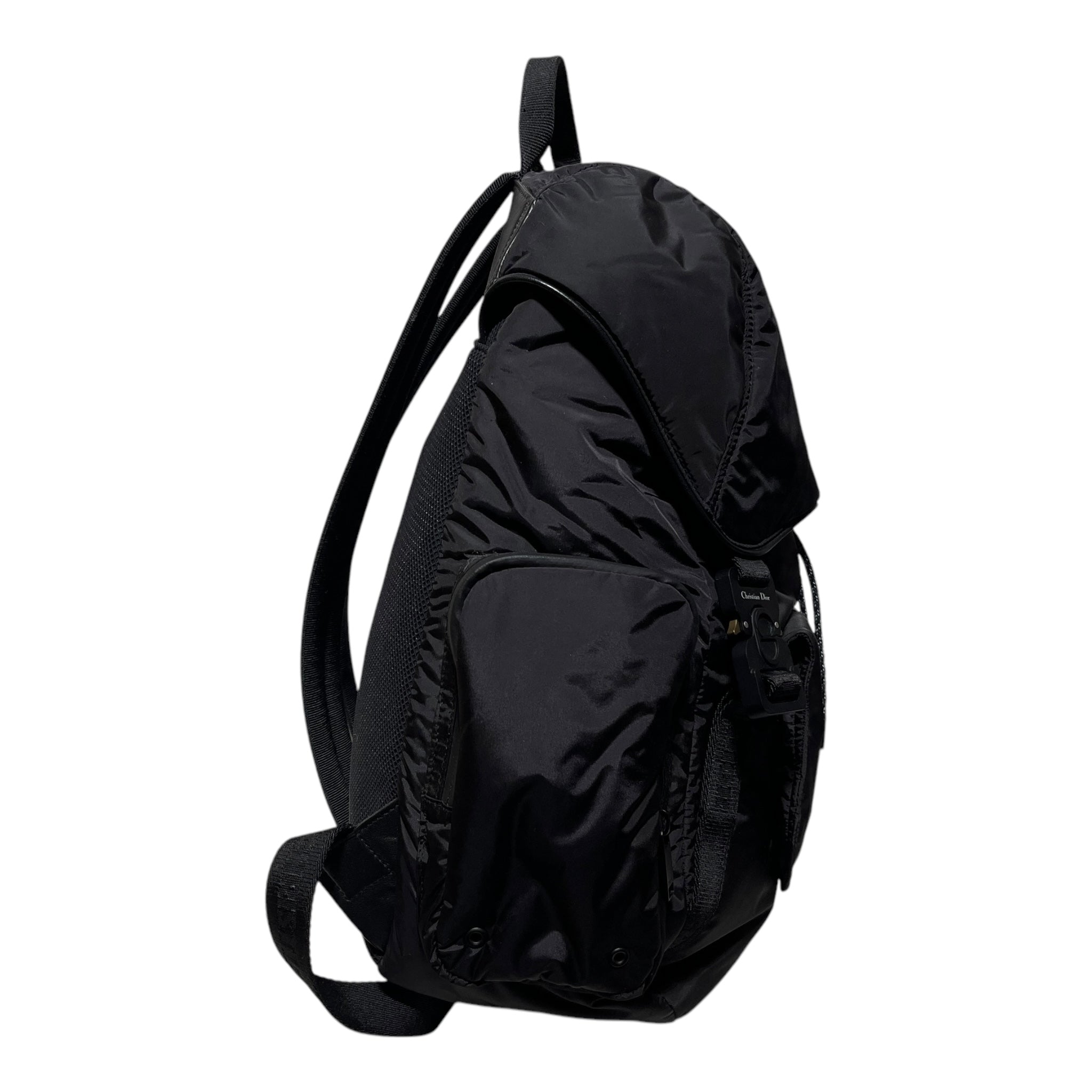Christian Dior/Backpack/Nylon/BLK/MMW SADDLE BACKPACK view 4