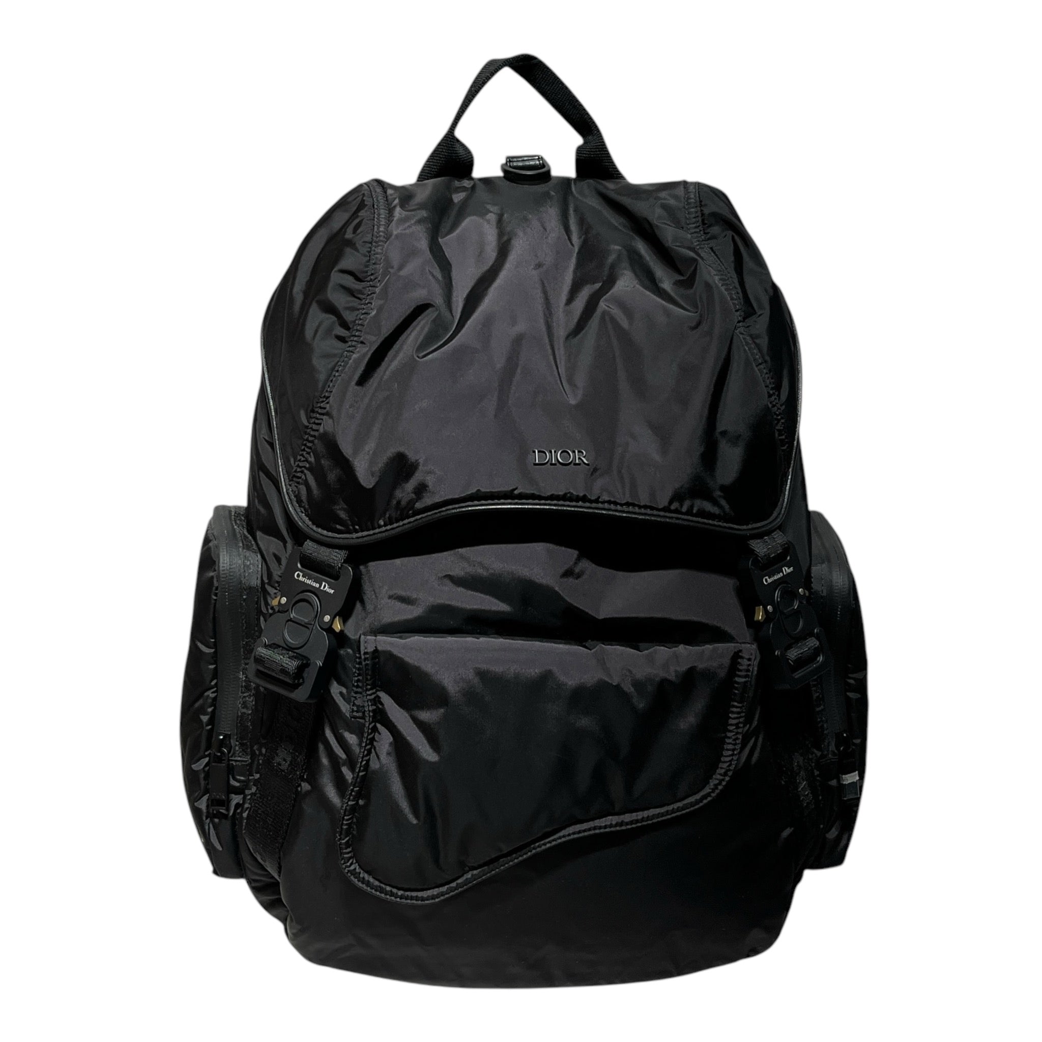 Christian Dior/Backpack/Nylon/BLK/MMW SADDLE BACKPACK view 1